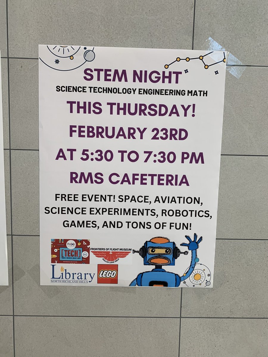 Excited to attend STEM Night at RMS!
