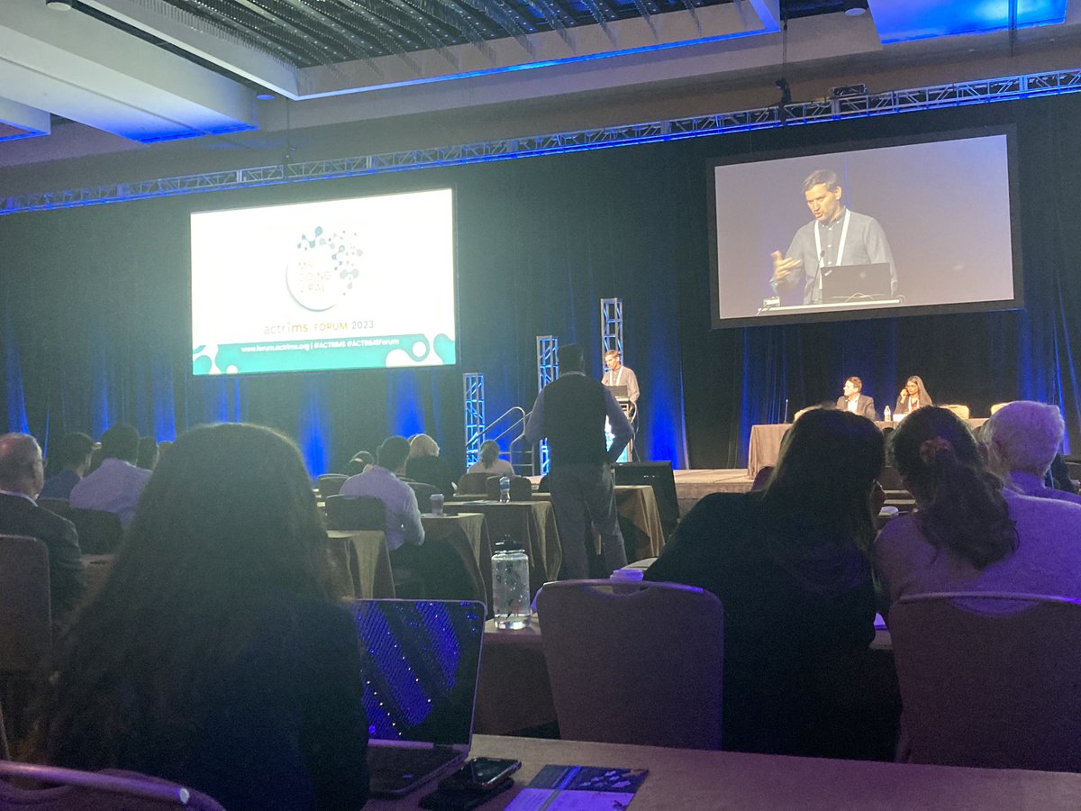 Dr. Chertcoff speaks about psychiatric morbidity as a contributor to ⬆️ healthcare utilization during the #MS prodrome. #MS patients have ⬆️ physician/psychiatry visits, hospitalizations, and psychotropic medication use in the 5 years prior to dx . #ACTRIMSForum <a href="/alisecarlsonmd/">Alise Carlson</a>