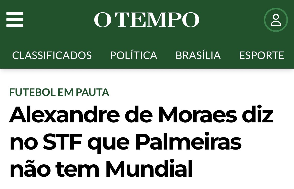 No STF, Alexandre de Moraes diz que Palmeiras não tem mundial