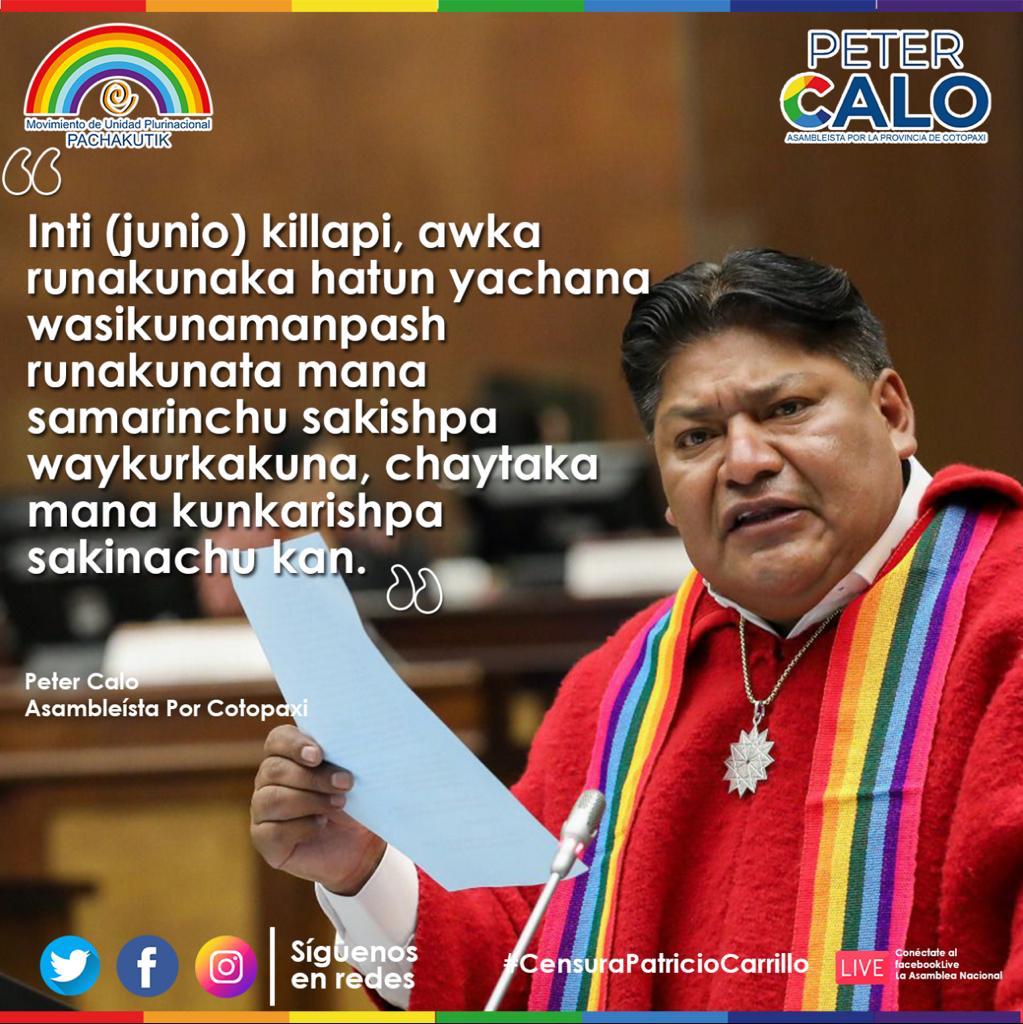 #JuicioPolítico
Runakunami kanchik, wakchakunaka tawkakunami kanchik 

Somos pueblos, volveremos y seremos millones.