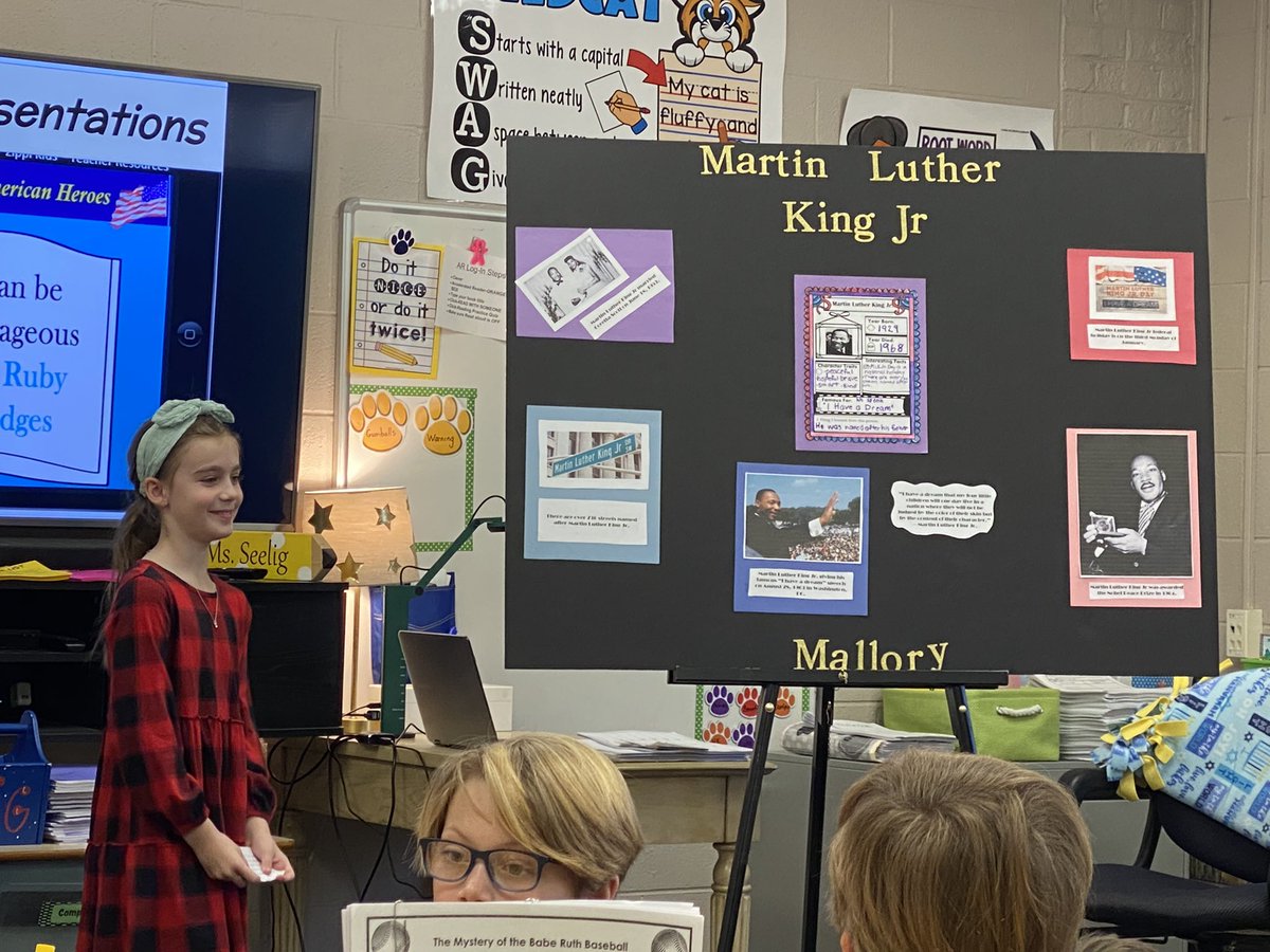 WCDS_Lower's tweet photo. #WCDSGrade2 is celebrating Black History Month by learning about famous African American heroes. They did research online and learned lots of interesting facts! https://t.co/ciknz8dRpl
