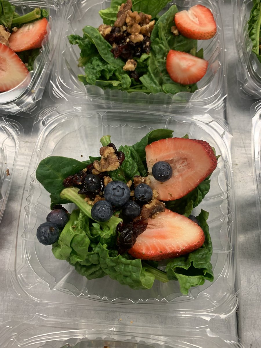 Spring is near! So proud of the food service staff <a href="/RiverCityHighS1/">River City High School</a> !!! Added a new side salad and new Entree option in the Wok… #freshisbest #Farm2School #schoollunch #Sporkfoodhub