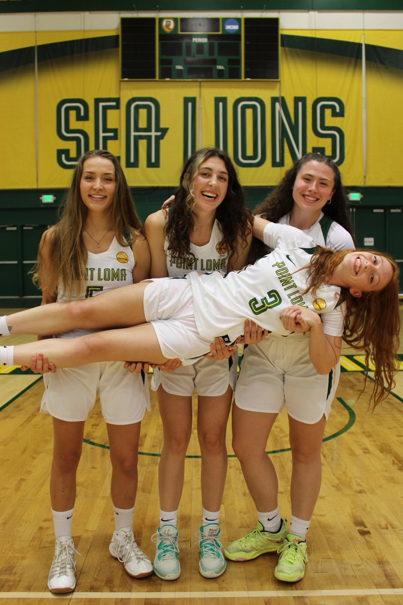 PLNU_WBB's tweet photo. Happy Senior Night to Alix, Madi, Haylee, and Kylie! #SeniorSeaLions https://t.co/0KutxFCoD2