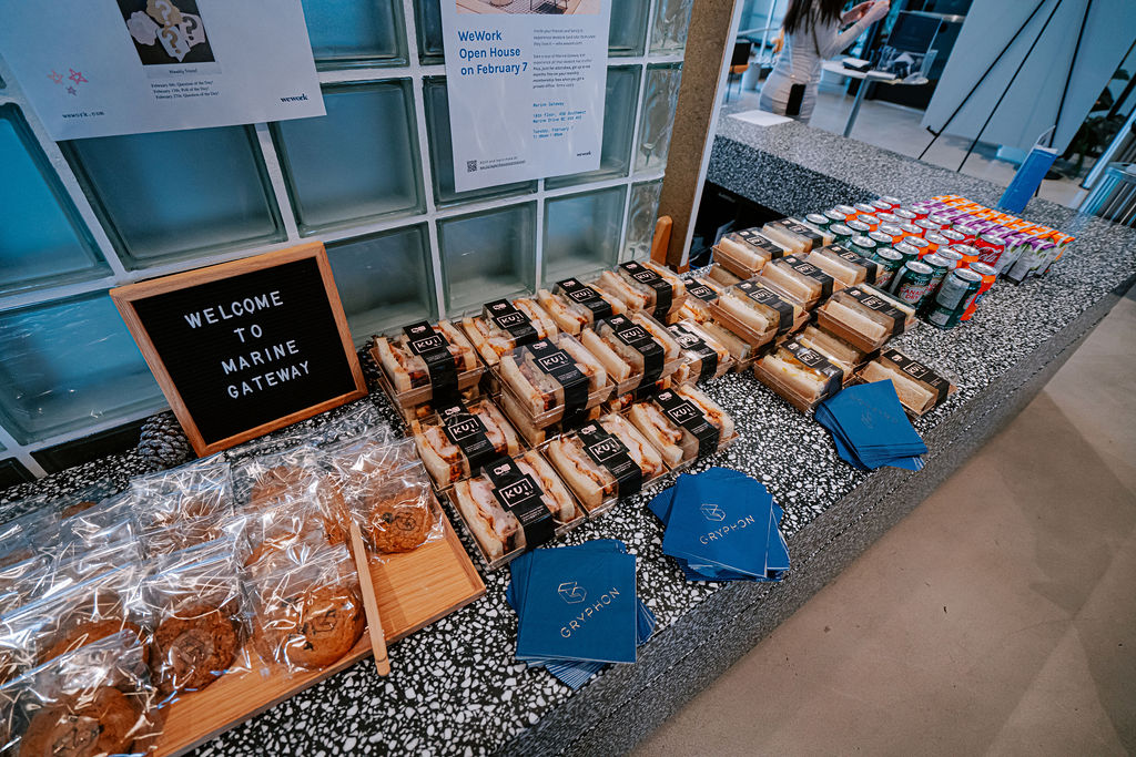 gryphon_dev's tweet photo. We had a fun time hosting the 2023 Outlook &amp; Market Updates Seminar at our new Interim Showroom at Marine Gateway.  

Thank you to Anthony Lin (Private Banking 1859, National Bank of Canada) for sharing his expertise with us. 

Stay tuned for more lunch &amp; learns coming soon. https://t.co/15XPWmriun
