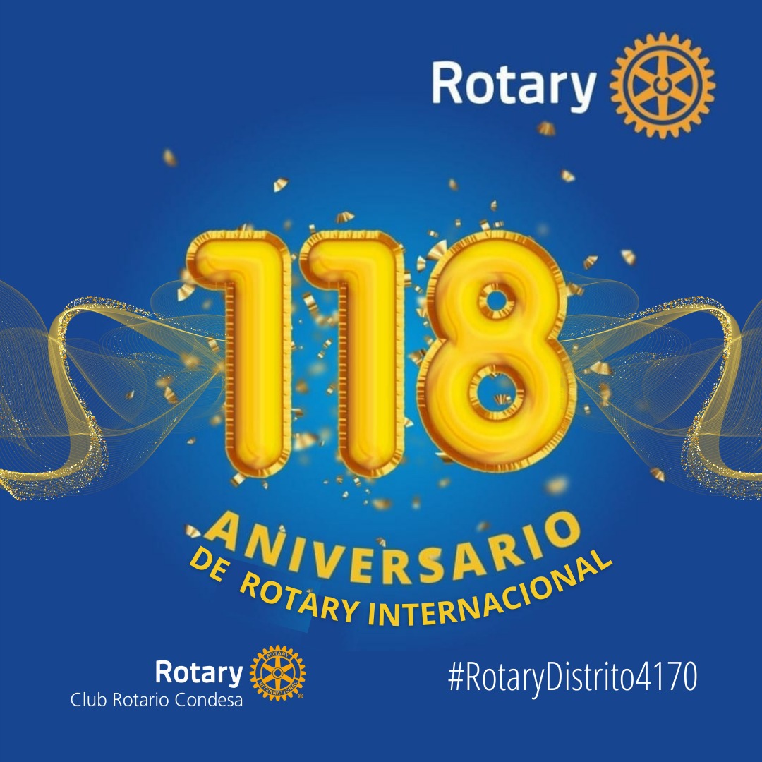 RotariosCondesa's tweet photo. ¡Celebramos el 118 Aniversario de Rotary Internacional!
#ImaginaRotary #Distrito4170 #rotaryinternational #RotaryMexico #AmistadYServicio
#RotaryClubCondesa https://t.co/jLTJoP6jUD