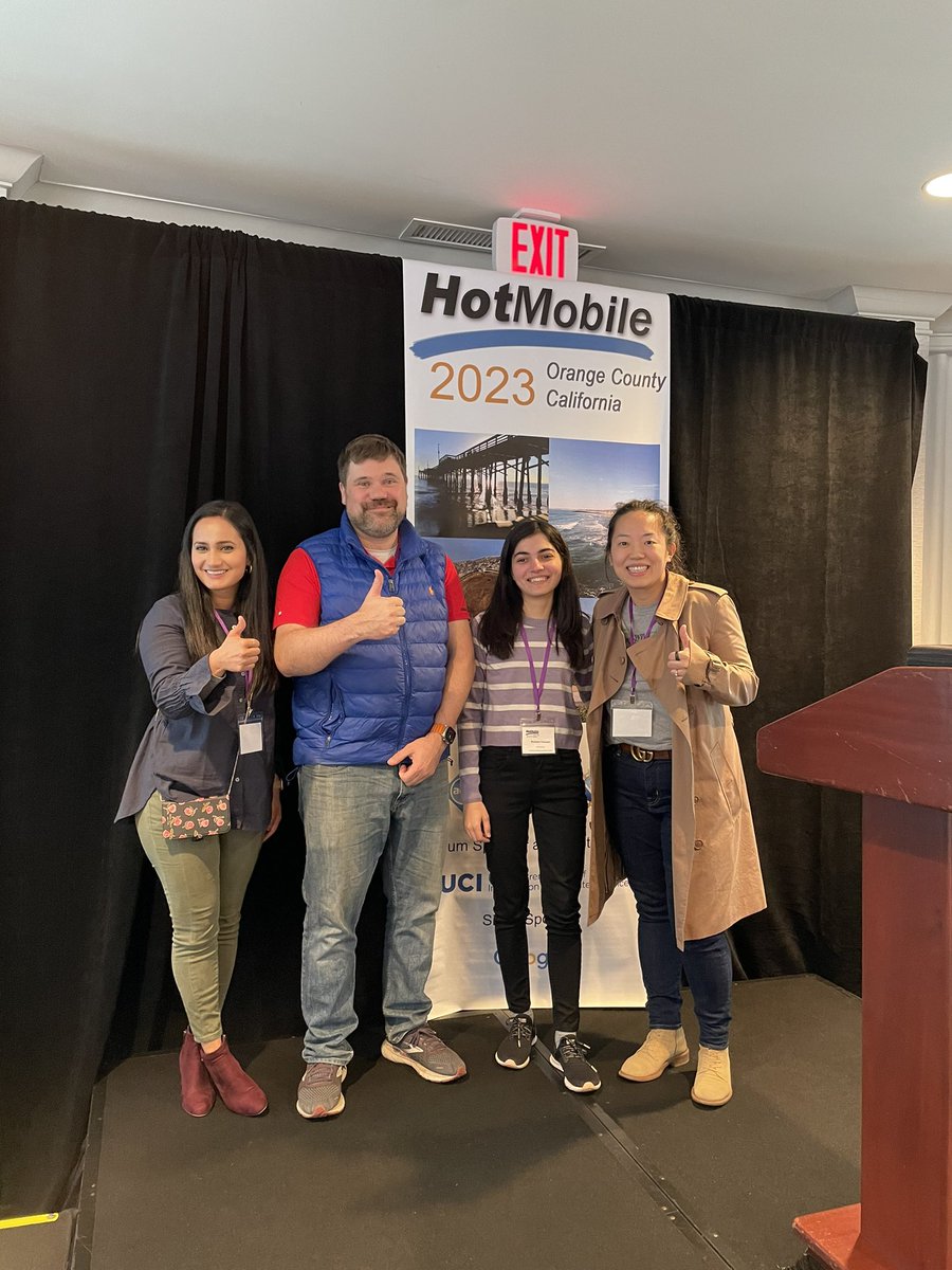 Tian Guo (@gtbelinda) on Twitter photo This concludes our #HotMobile 2023 trip! one of the best conf experience The umass gang <a href="/akanksha_atrey/">Akanksha Atrey</a> <a href="/BChhaglani/">Bhawana Chhaglani</a> <a href="/GummesonJeremy/">Jeremy Gummeson</a> This concludes our #HotMobile 2023 trip! one of the best conf experience The umass gang <a href="/akanksha_atrey/">Akanksha Atrey</a> <a href="/BChhaglani/">Bhawana Chhaglani</a> <a href="/GummesonJeremy/">Jeremy Gummeson</a>