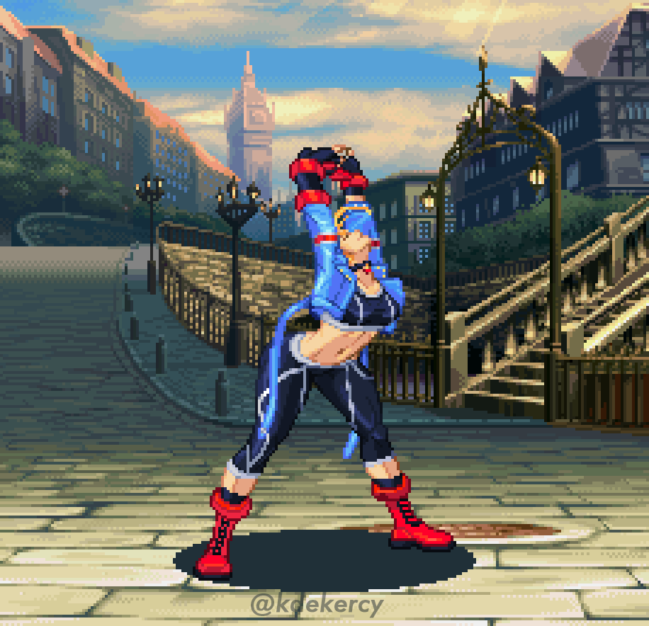KdeKercy's tweet photo. Cammy getting ready to kick some butts 💪 https://t.co/2aHBrkrOK1