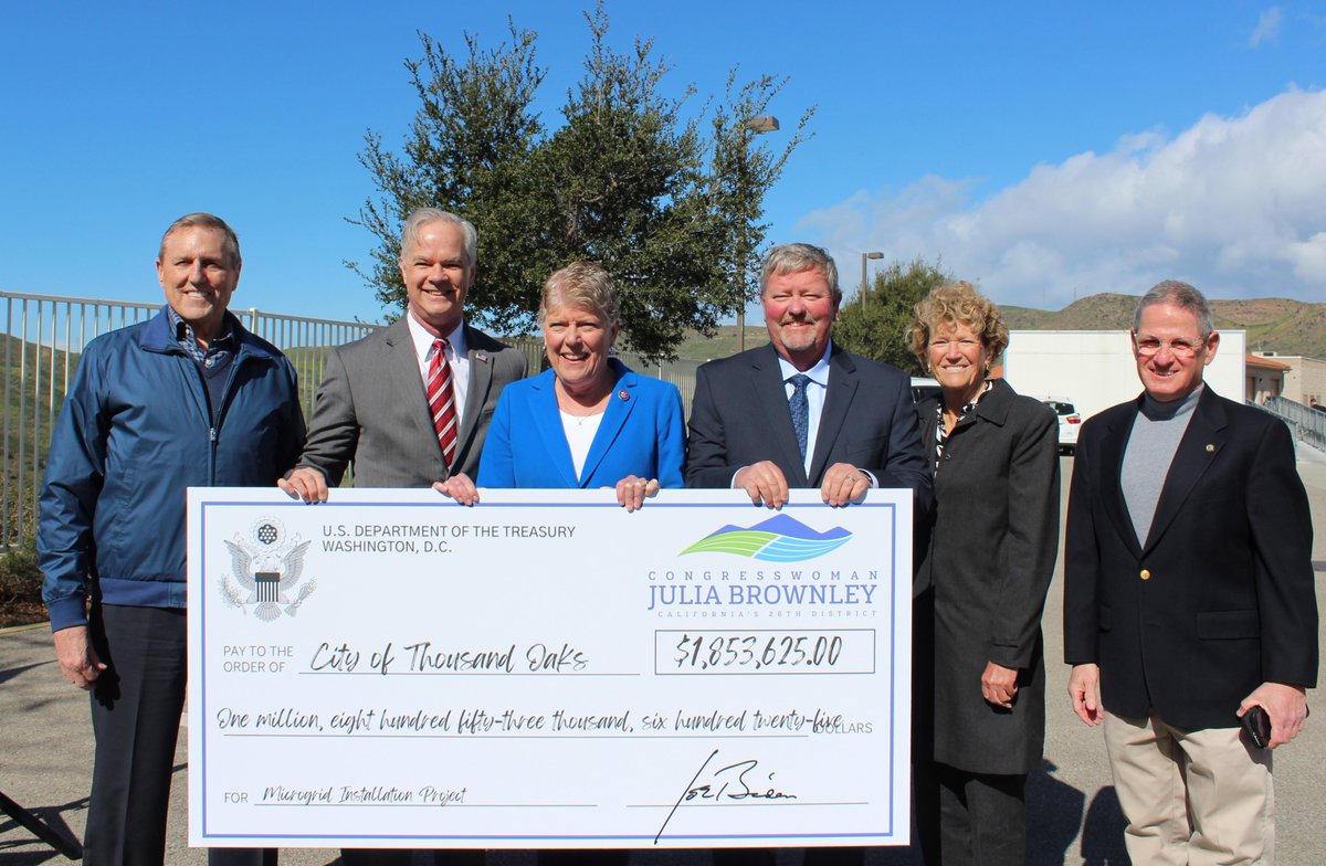 It is important for frontline communities, like #ThousandOaks where we face high-risk from wildfires, to be prepared for emergencies. That is why I was so pleased to secure over $1.8M for a microgrid battery energy storage system and electrical infrastructure for the city.
