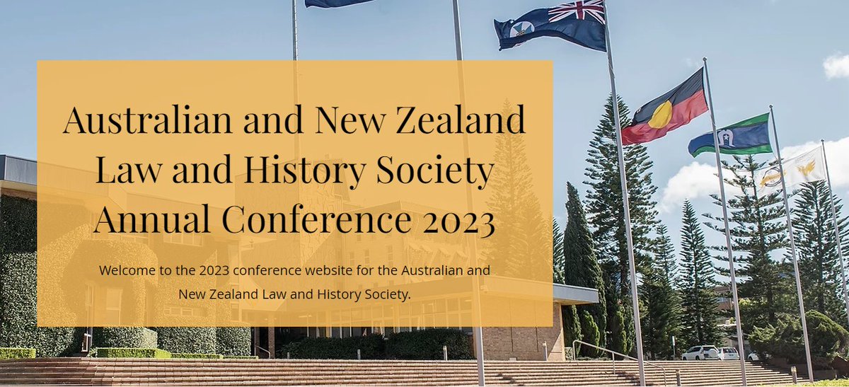 The 2023 Australian and New Zealand Law and History Society Annual Conference will be held at @unisqaus.

Keynote speakers are @LisaFeatherst15 and @alana_piper.

The #CfP theme is Intersectionality and Legal Identities.

Check out the conference website: 
anzlhsconference2023.com