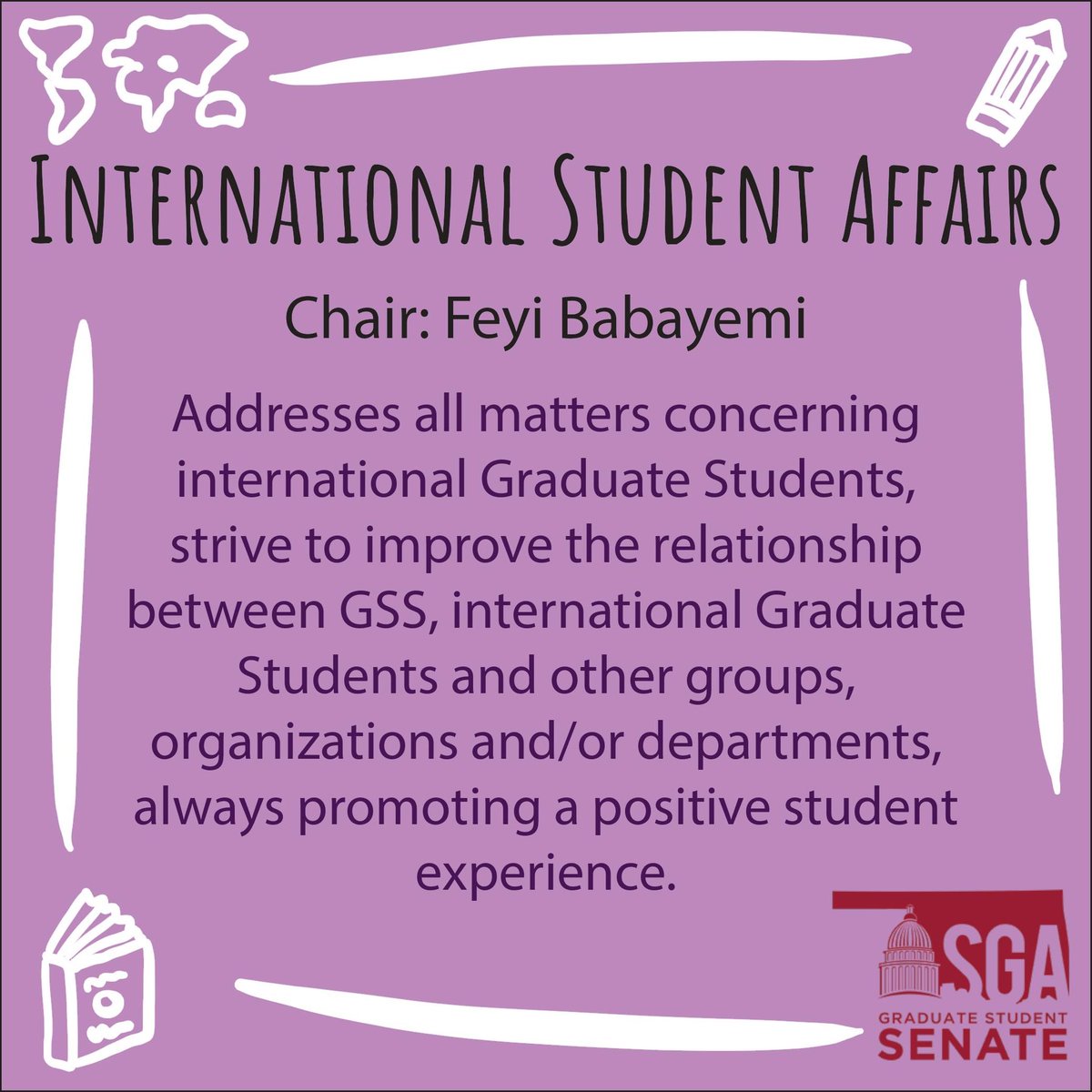 OU_GradSenate's tweet image. Our committee spotlight for this week is on International Student Affairs! As the voice for international graduate students, the committee addresses matters and issues important to international students’ experience on campus.