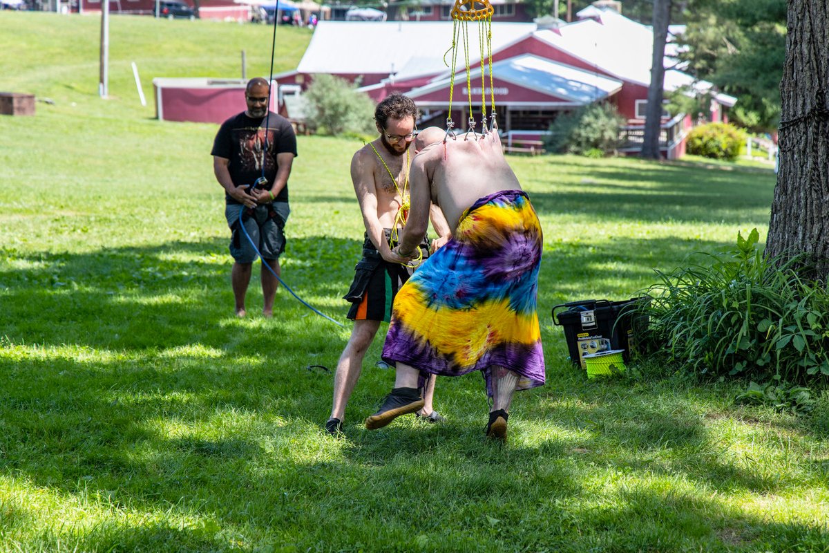 SuspenDCTeam's tweet photo. UP we go!
#hooksuspension #fleshhooksuspension #SuspenDC #hooks #bodymods #piercings #hooklife #bodysuspension #hooklove @CampCrucible https://t.co/McuxaqvqrV