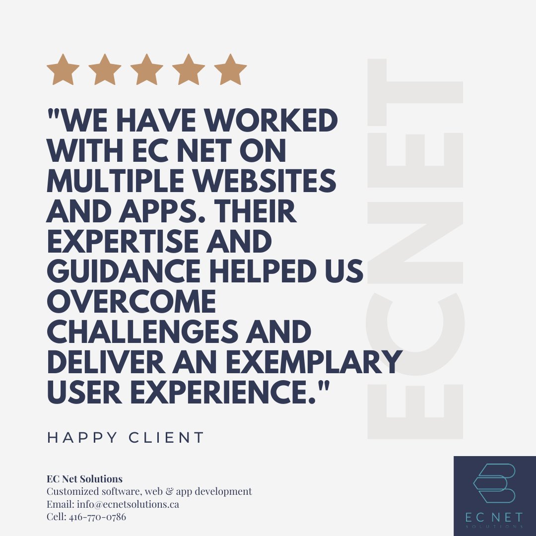 ecnetsolutions's tweet image. We provide digital solution that helps you get the job done fast and efficiently

Don’t just take our word for it, listen to what our clients have to say about us 👆

 #mobileappdevelopment #appdeveloper #mobileapp #webdeveloper #ecnetsolutions #webdevelopment #mediamarketing
