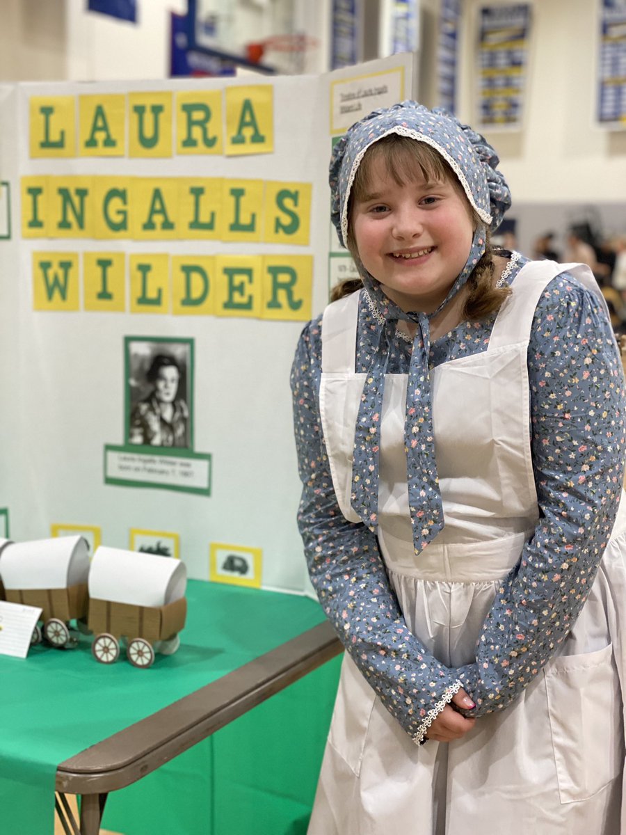 WCDS_Lower's tweet photo. More #WCDSGrade4 Wax Museum pics! Amelia Earhart, Stephen Hawking, Laura Ingalls Wilder, and Pele. ✈️📚🔭⚽️ https://t.co/VxjqHJjE0r