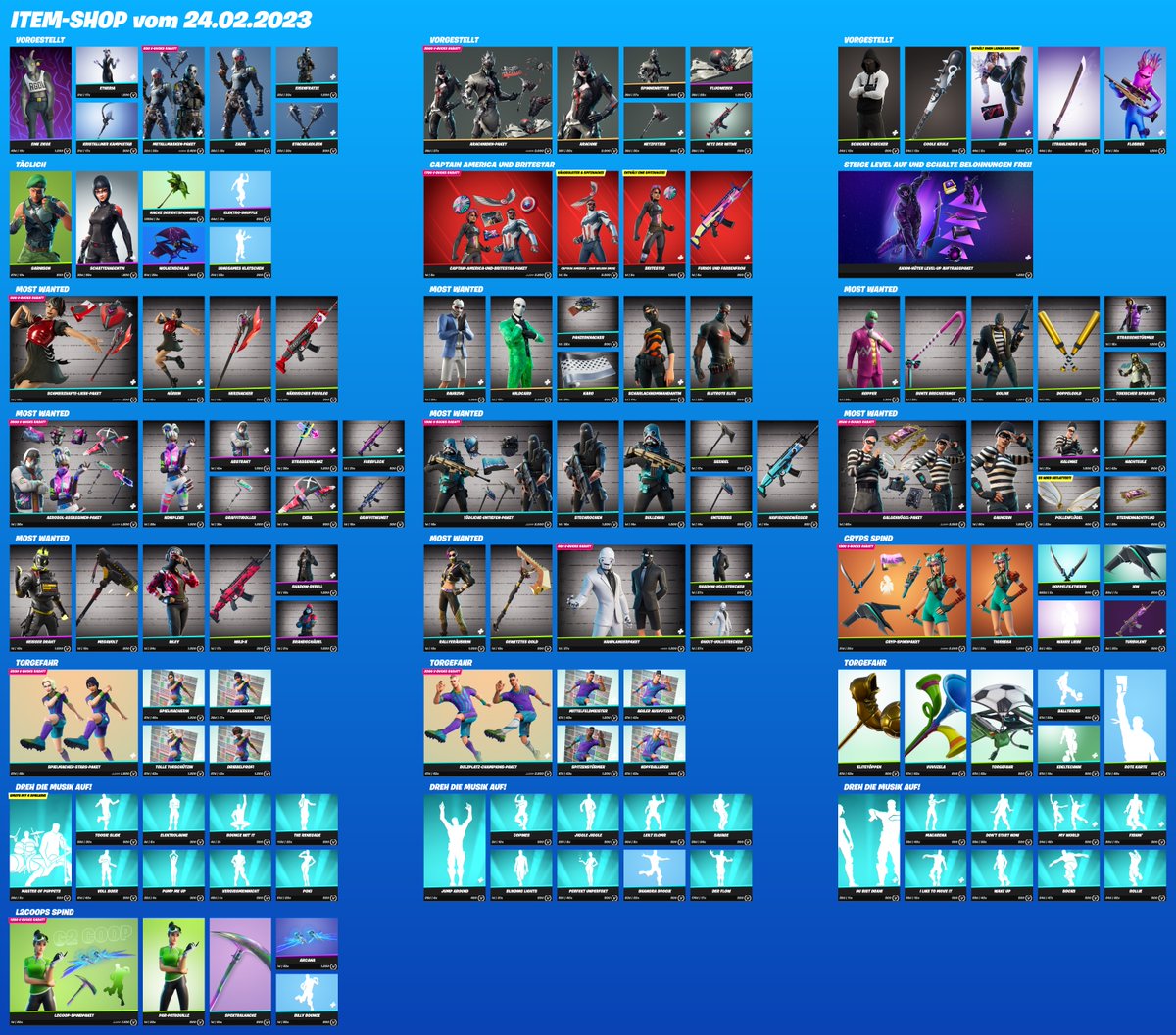 Der neue Item-Shop für 24.02.2023.

Unterstütze einen Creator: barfuem | #ad #Fortnite