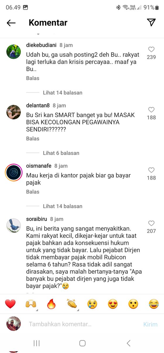 kurawa's tweet photo. 20 Feb 2023 rilis Berita : SriMulyani Makin Galak kejar "Pengemplang Pajak"

Di lapangan, publik yang selama ini merasa depresi menghadapi "Galak" nya petugas/pegawai Pajak akhirnya keluar semua uneg2 mereka di medsos bu menteri.

Mari jadikan kasus ini introspeksi di kemenkeu https://t.co/4nH65qfEM2