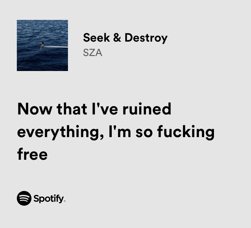 thesadbaby's tweet photo. sza / seek &amp; destroy https://t.co/fmDss7Pix5