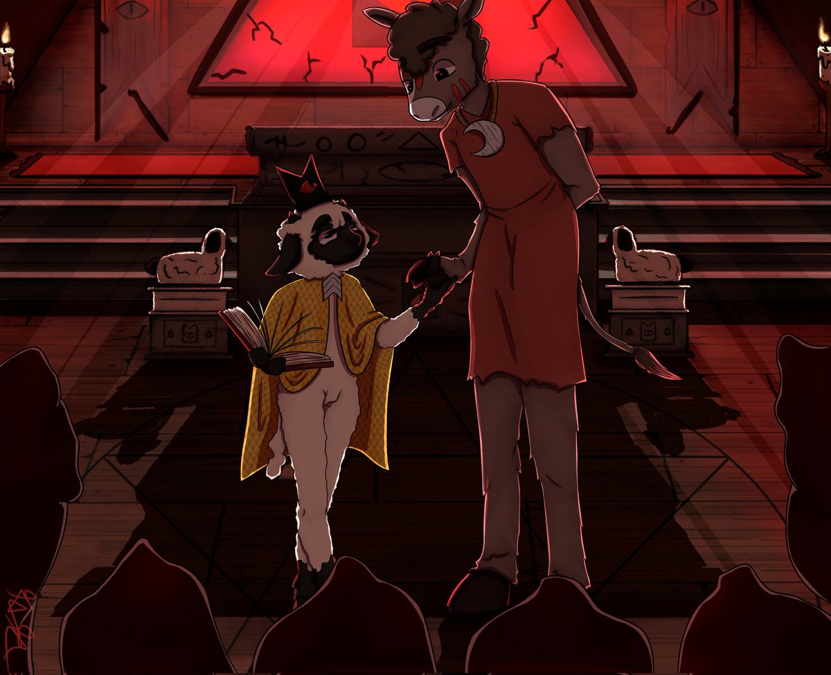 Got married to my OG cult member in <a href="/cultofthelamb/">Cult of the Lamb</a> so I decided to draw it!
○
☆
○
☆
#CultoftheLamb #CultoftheLambArt #art #illustration #furryart #fanart #illustration