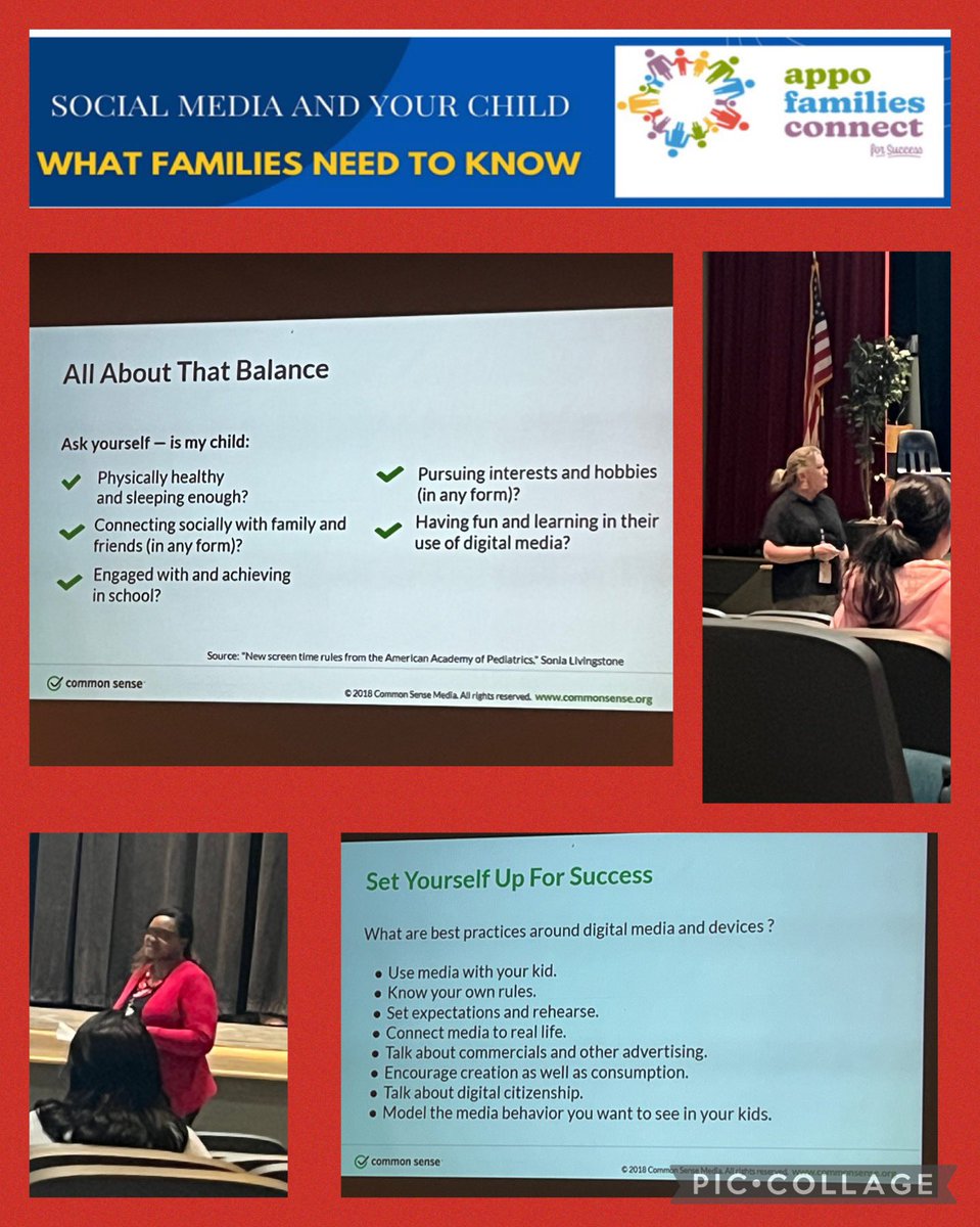 TCalhoun115's tweet photo. Appo Families Connect presenting on Social Media &amp; Your Child. Looking forward to more opportunities to connect w/families on important topics! Thank you to Shetzler, Hart, &amp;Taylor for presenting tonight! @alfredgwaters @OSEOtters @AppoSchools @MelisaStilwell @ginarobinson419 https://t.co/a9nvgeRlWY