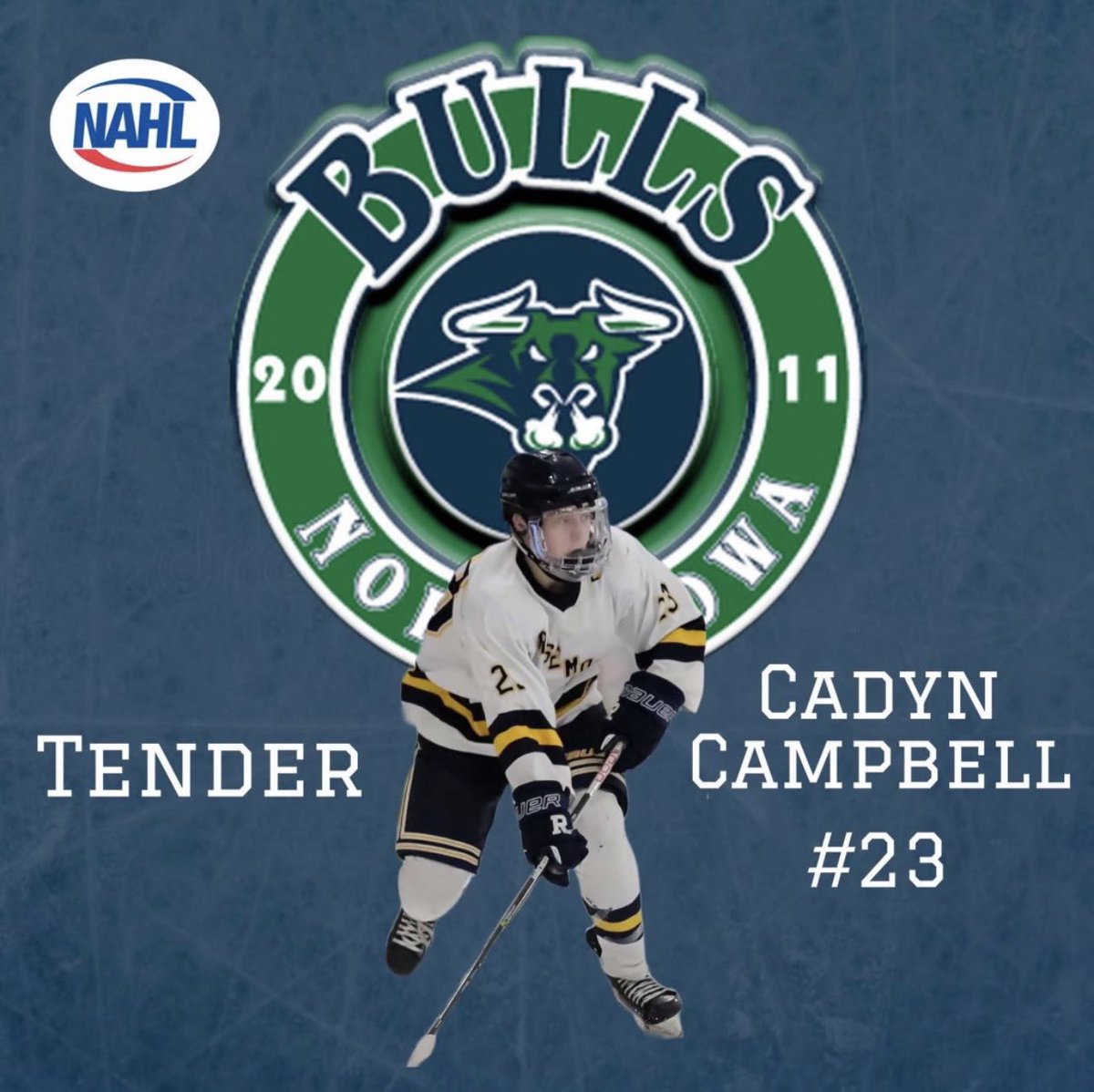 TCAAAHOCKEY's tweet photo. 2004 Tender Alert: Congratulation Cadyn Campbell on your tender to North Iowa in the NAHL! Very well earned. #tclegend https://t.co/7BUDuY6jfr