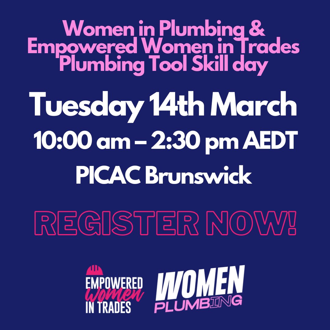 Get ready to break barriers and shatter stereotypes! Join us for a day of hands-on plumbing skill-building with Empowered Women in Trades and Women in Plumbing. Learn more: ow.ly/fF9450N0cms