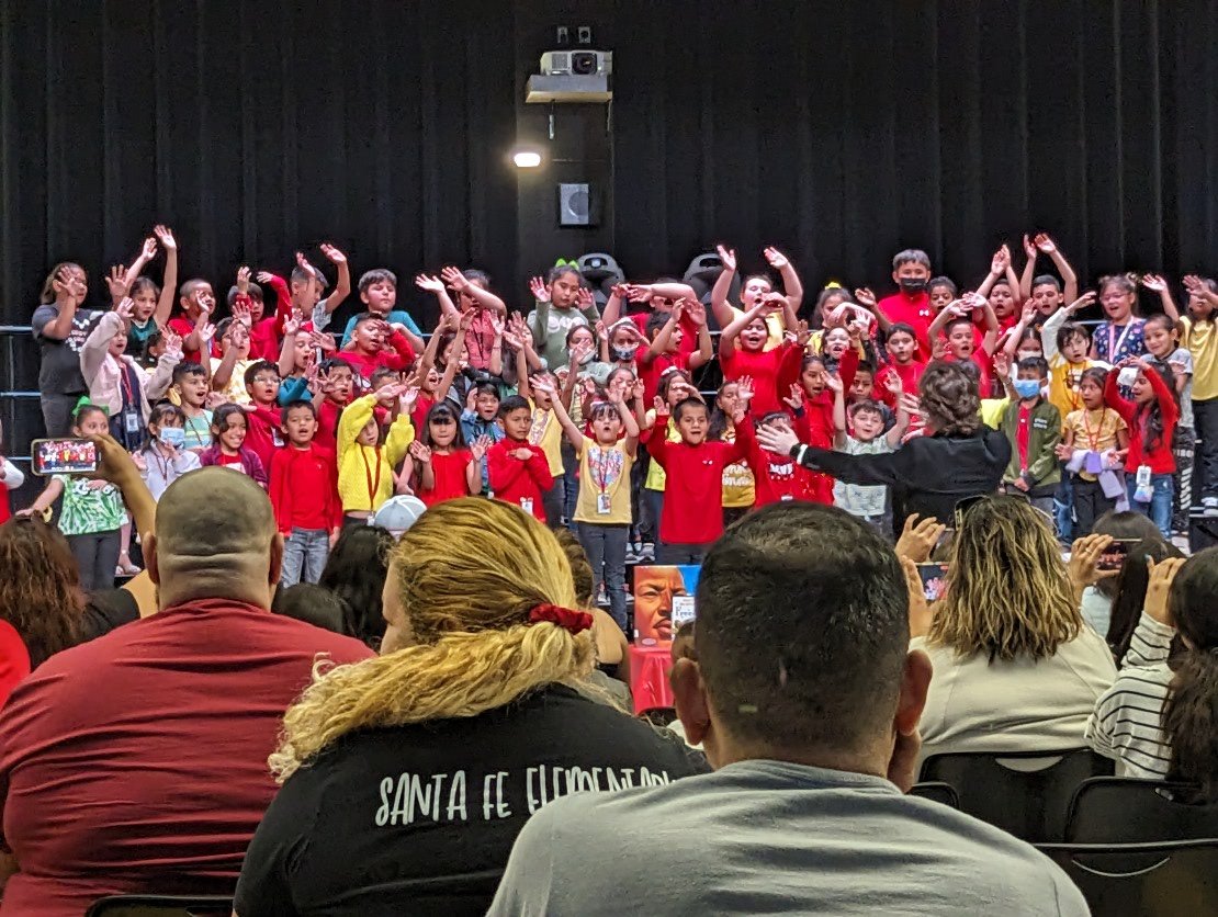 bbighamCISD's tweet photo. Our second graders singing What a Wonderful World for their Black History Month presentation! Such great singers! @SantaFeCISD @ClevelandISDTX #theclevelandisdway https://t.co/MBhTvaCerL