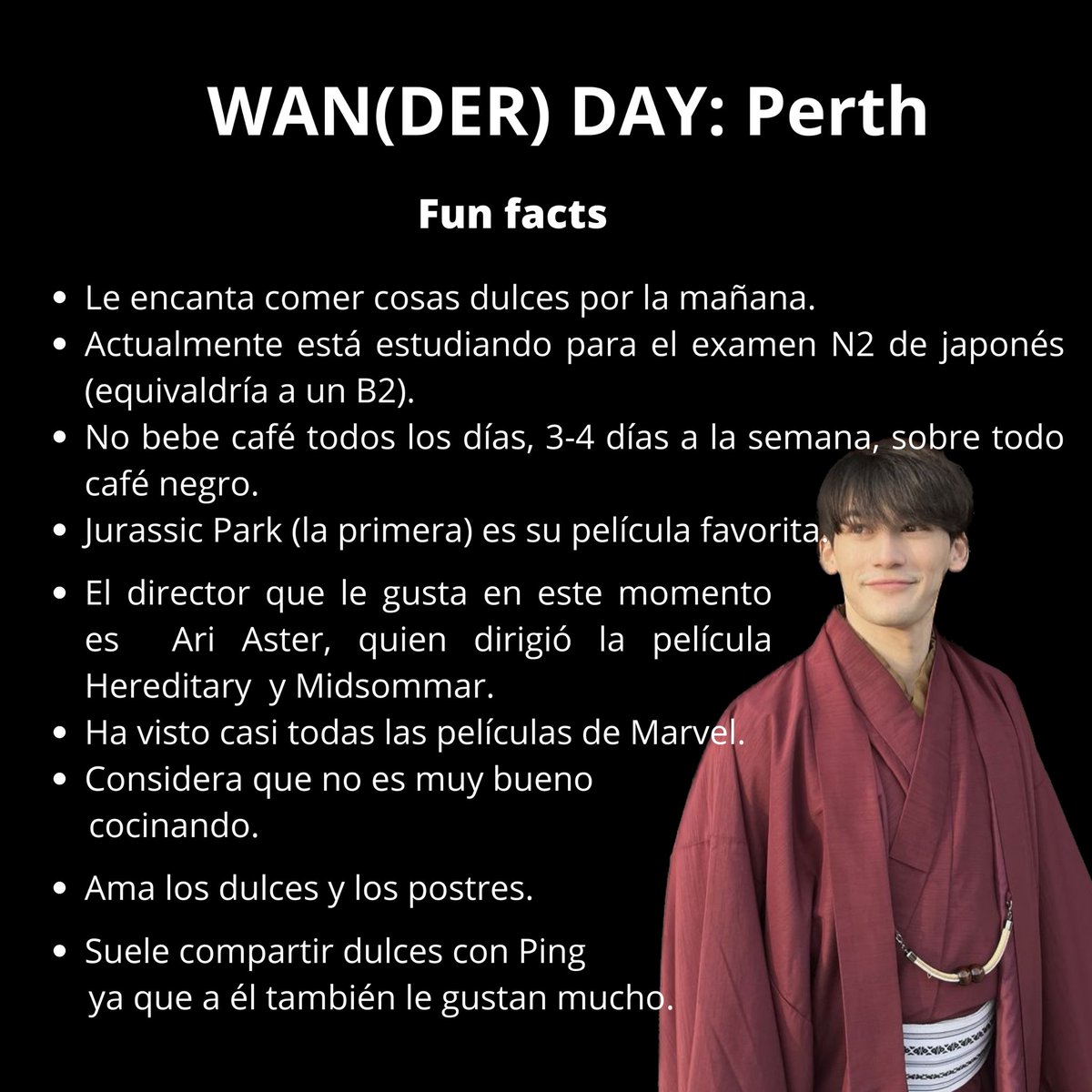 kp_fanclubuy's tweet photo. ✨Algunos datos curiosos que nos dejó WAN(DER) DAY with Perth✨
Ya pueden verlo en YouTube -> https://t.co/wdoqTiD7RE
#WanDayXPerth #PerthNakhun https://t.co/YF1PsaFNzY