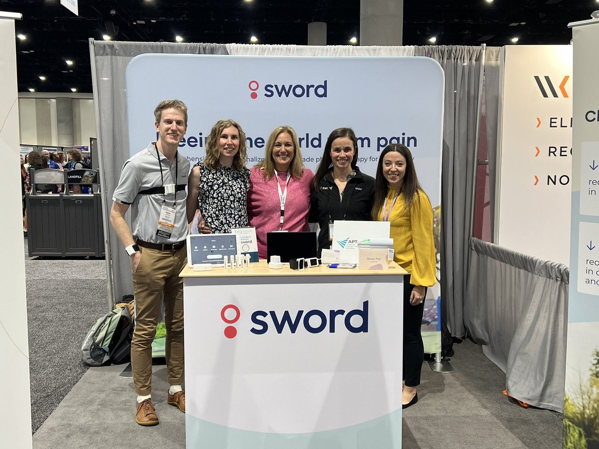 DiazDiazang's tweet photo. Great first day at #APTACSM2023 ! The Sword team enjoyed meeting and speaking with so many colleagues. We will be back tomorrow! Come see us at booth 816. #swordhealth https://t.co/E8ZWpJJAVv