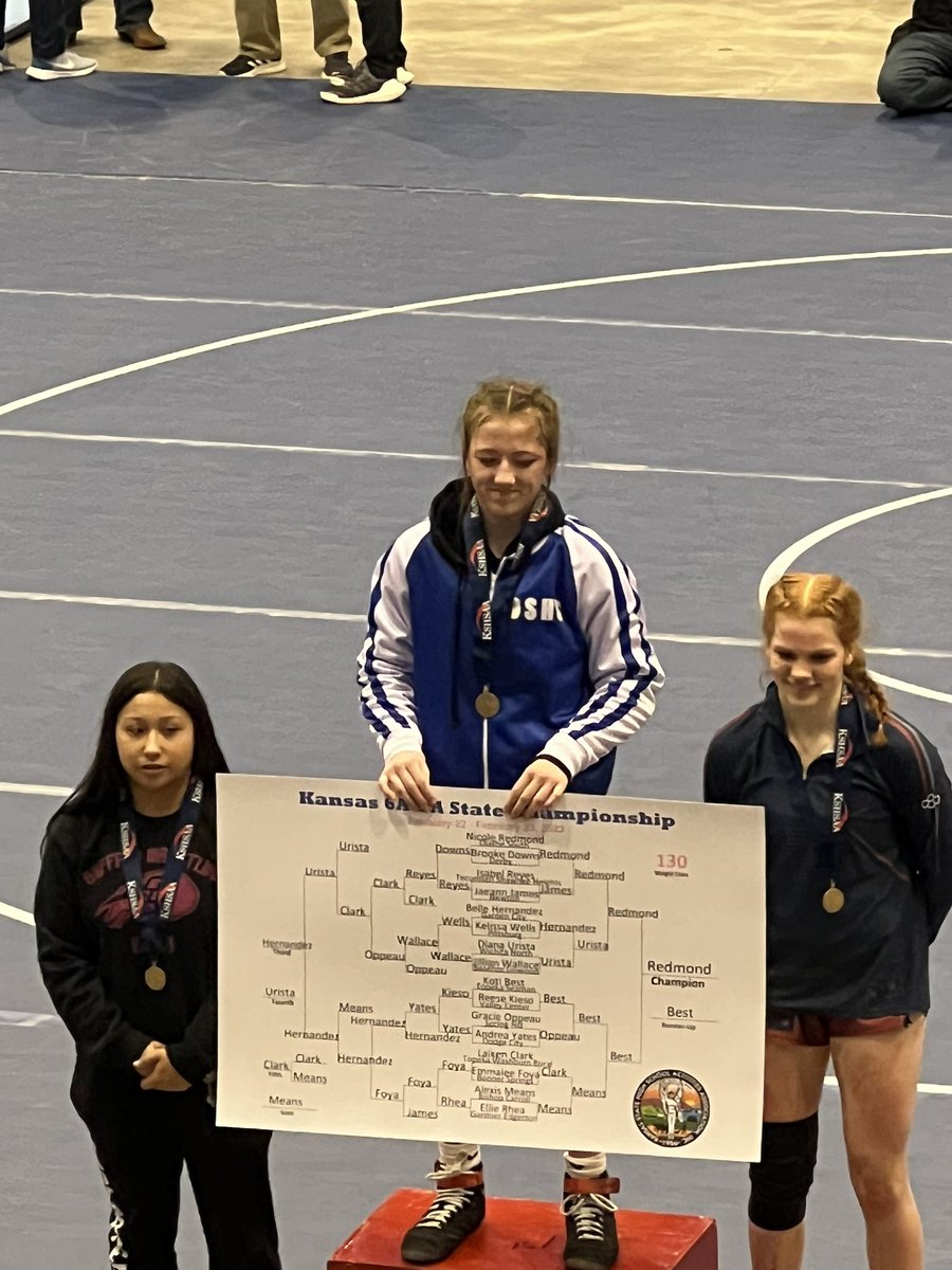 ADAthleticsOS's tweet photo. Congratulations to our very own Nicole Redmond on being a 3X State Champion! https://t.co/C3jTjfDK9J