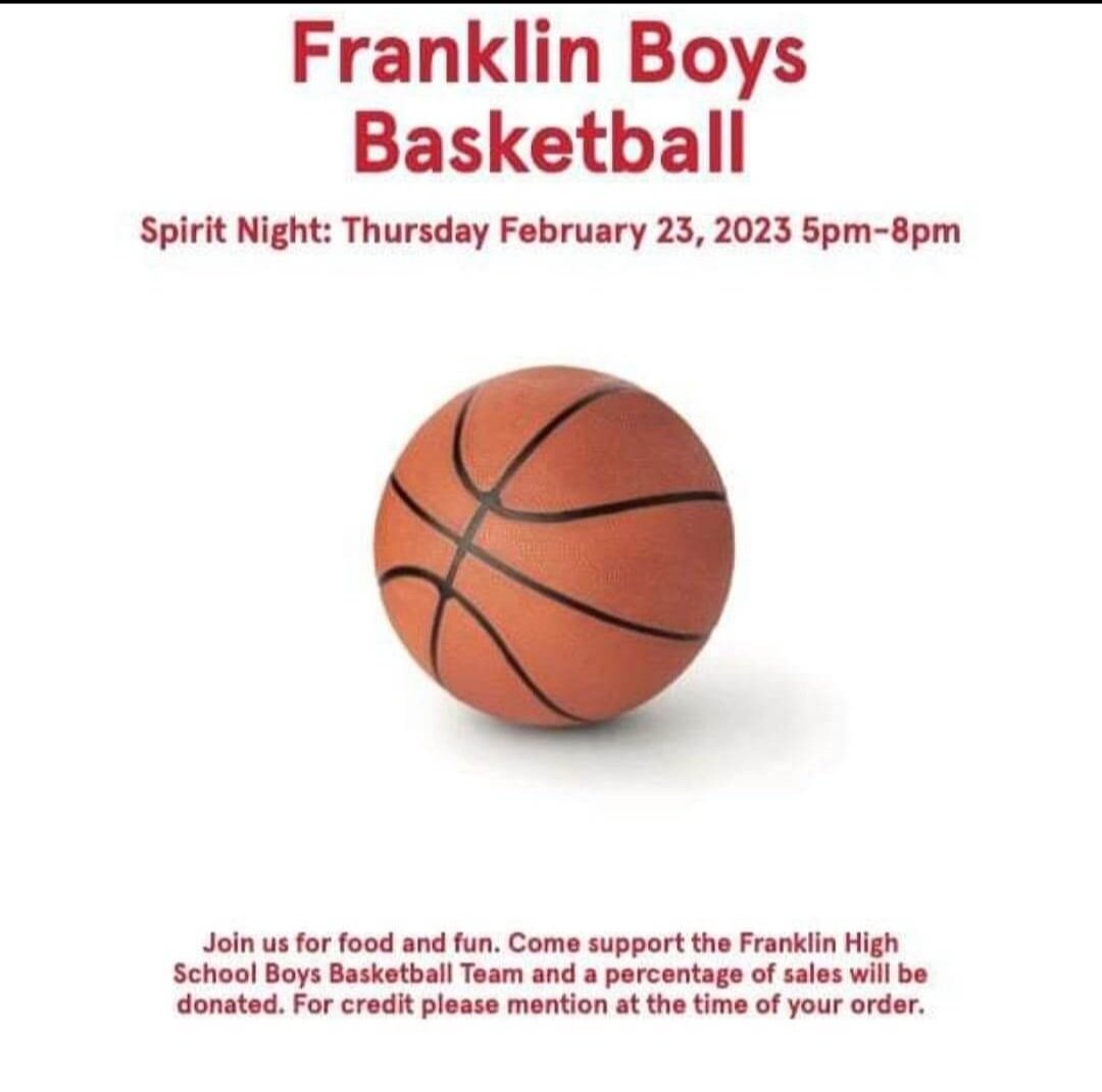 FHSBballBooster's tweet photo. Cougar Nation - Please grab dinner tonight at Chick-fil-A.  Make sure to mention Franklin Cougar Basketball 🏀  @FHSCougarBBall @TXFHSCougars @FranklinCougars https://t.co/x8jUnF4TYX