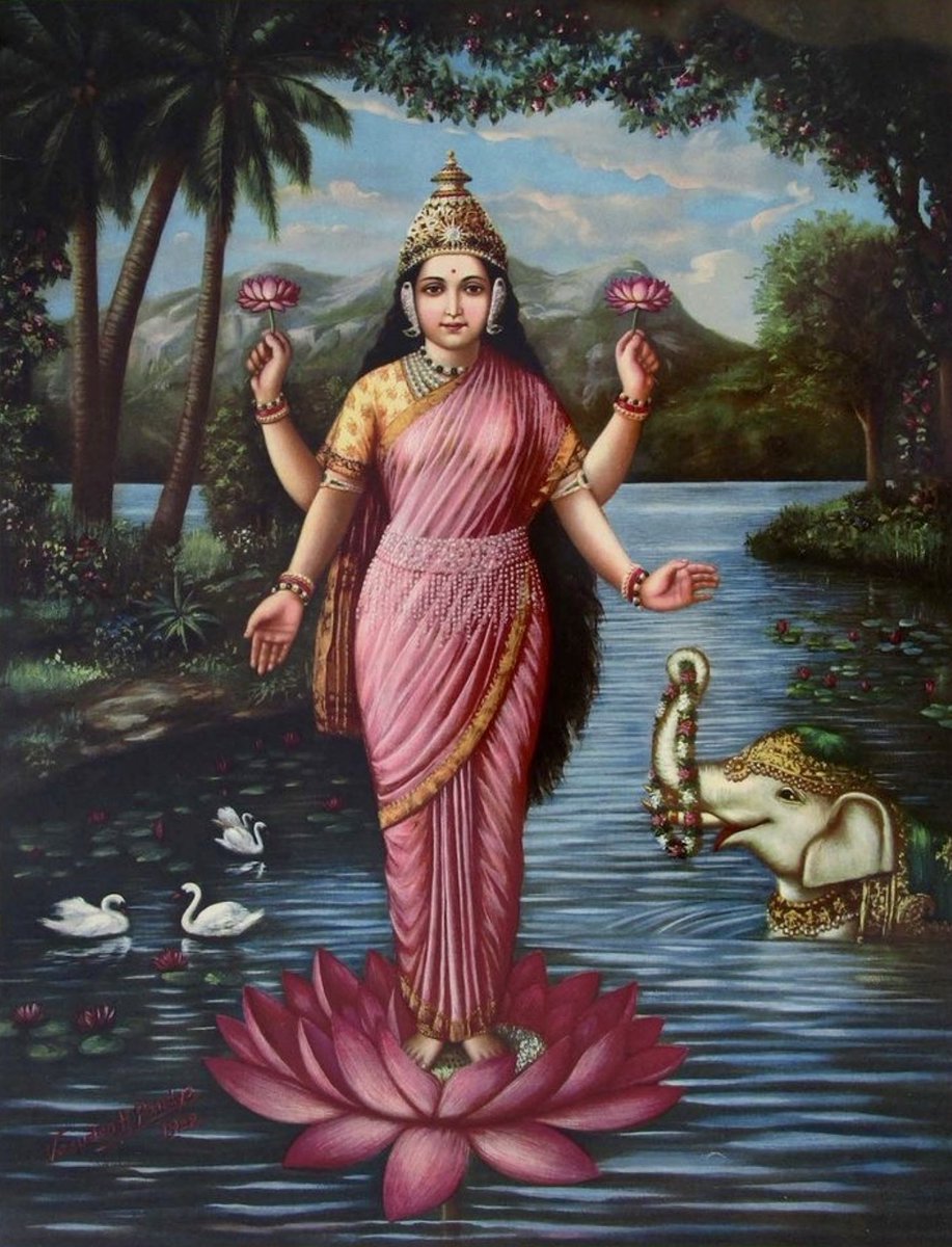 Jayalko1's tweet photo. She who is the beloved of Sri Hari..

Thread: Origin and Significance of Gaja Lakshmi (गजलक्ष्मी) https://t.co/D9SuHPnkWp