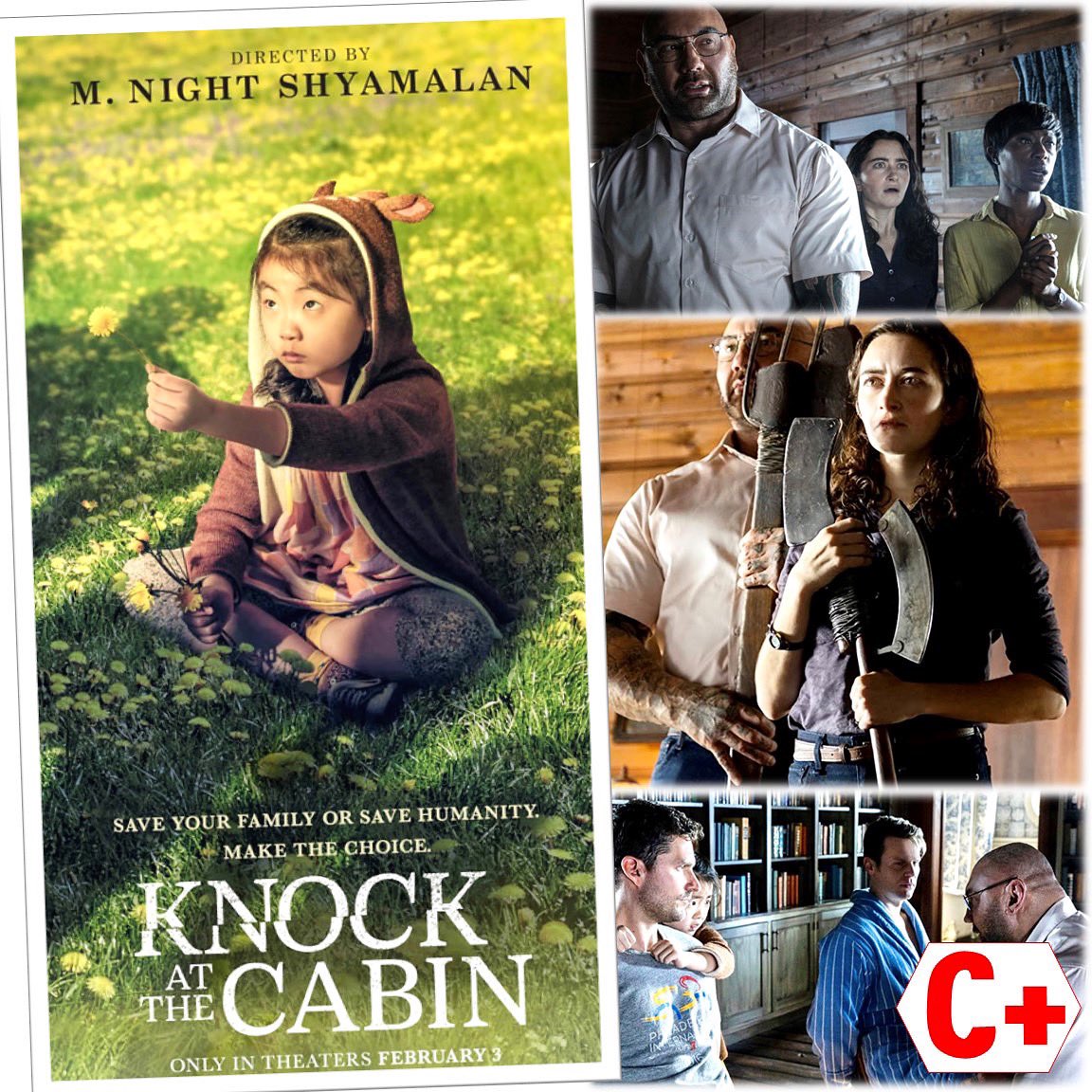 HorrorLovesBeth's tweet photo. What would you grade this one? (My short review is in the comments.)

#KnockAtTheCabin #horrorcommunity #horrorfam #horrormovies #horrorreview #horrorfilms #horrortweet #twitterhorror https://t.co/vIWwKGZxMT