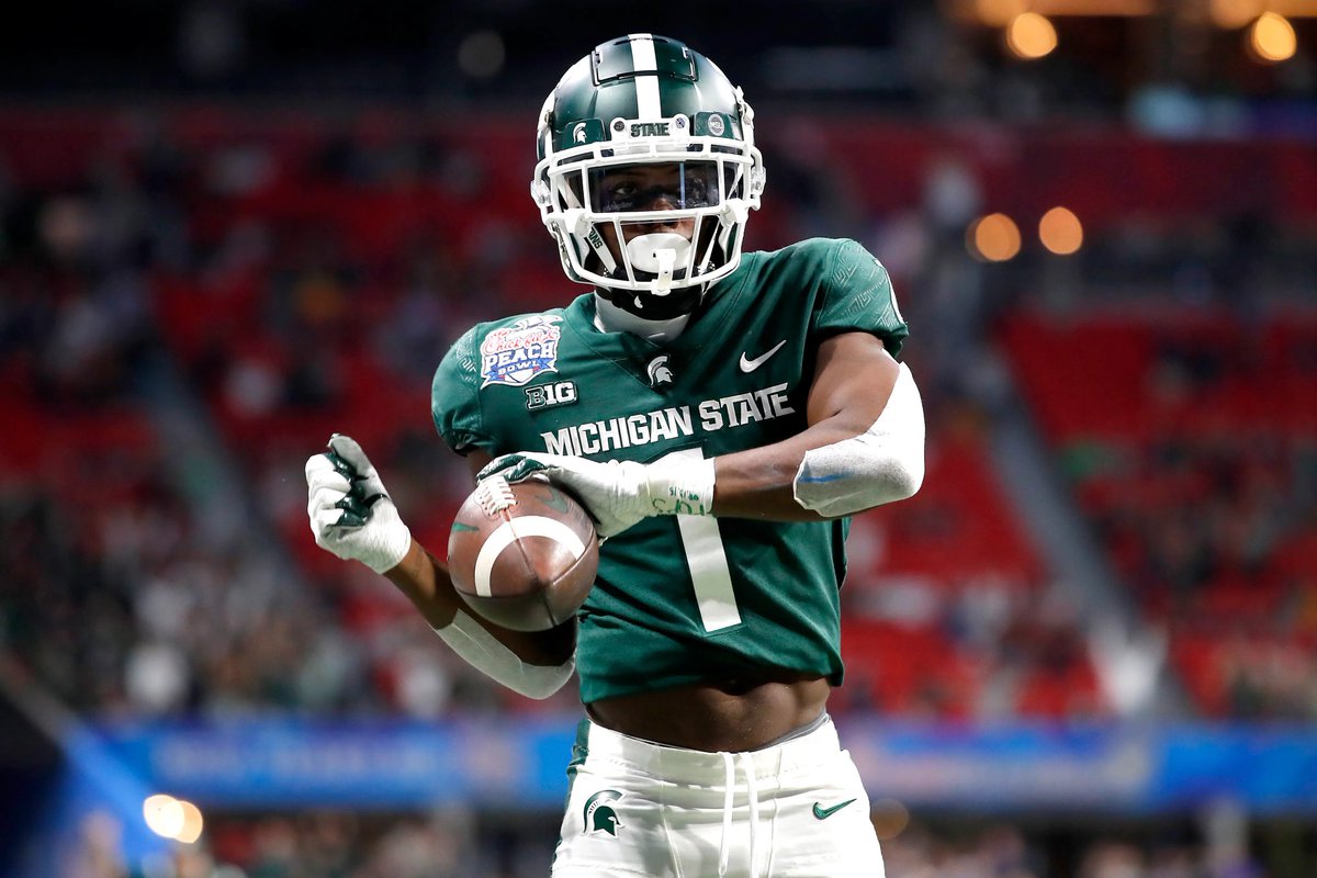 After a great conversation with @CoachHawk_5 & @CoachTroop3 I am Extremely excited and blessed to have received a(n) Offer From Michigan State University!! @Coach_mtucker @MSU_Football #GoGreen