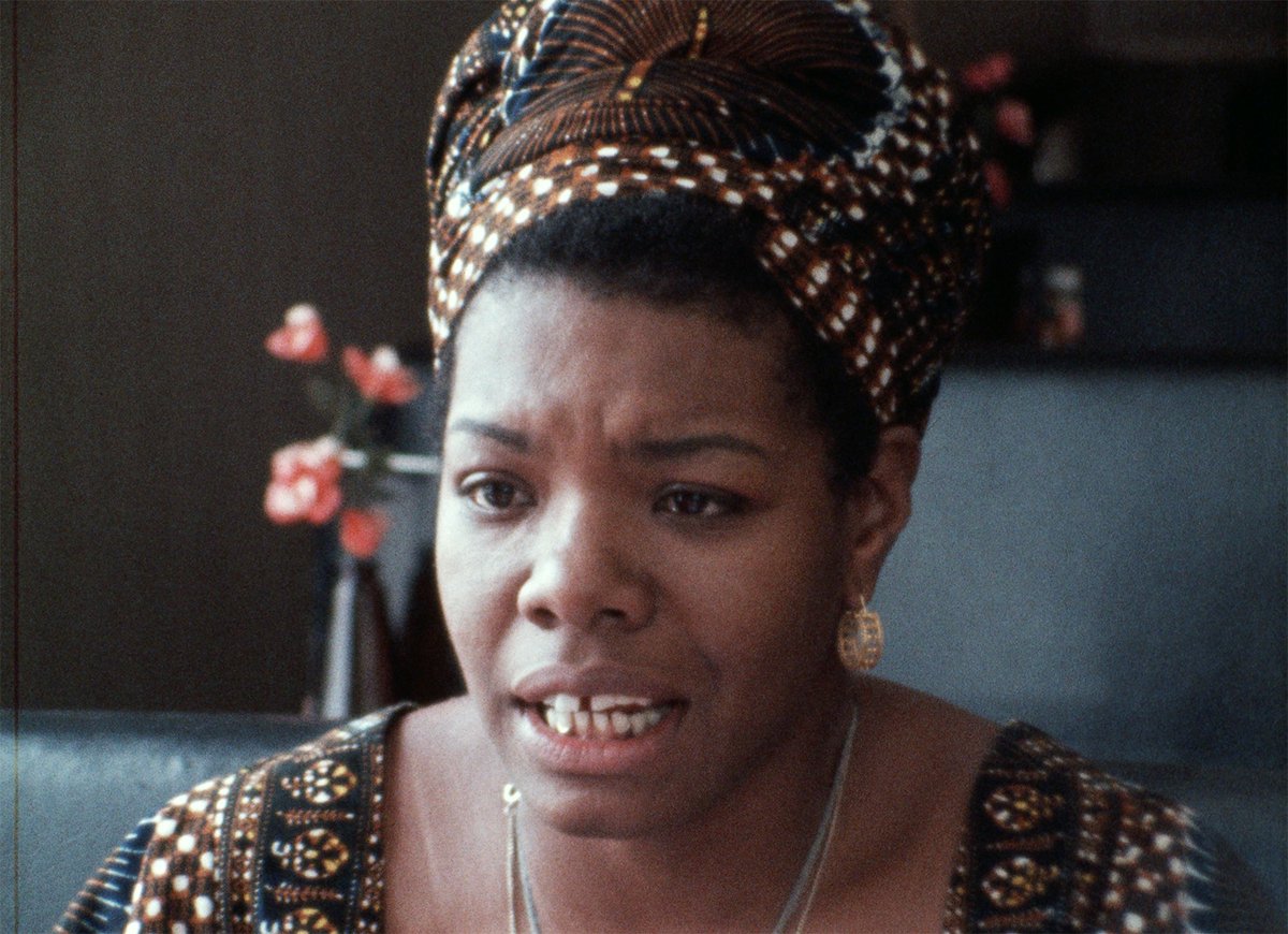 sfstatelibrary's tweet photo. As we celebrate #BlackHistoryMonth, here's some stills from Dr. Maya
Angelou’s series “Blacks, Blues, Black!” which was recently re-scanned in 4K by the
Bay Area Television Archive at #jpllibrary. The series ran on @KQED in 1968 and can be watched at https://t.co/MhUVagthpy. https://t.co/3C3RaIVgBd