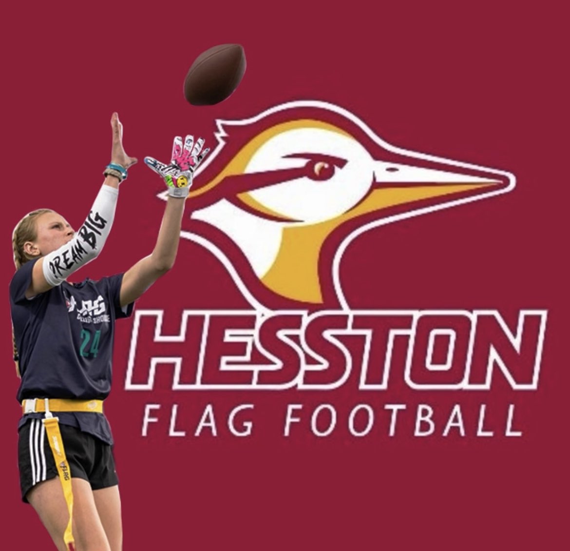ChloeReimer19's tweet photo. So thankful for receiving my first offer from Hesston college! @RemingtonYoung @hesstonwflagfb @ESPNTop63 @emilee_smarr @GoOxbridge @pbpost @EraPrep https://t.co/qeSVsrLUuP