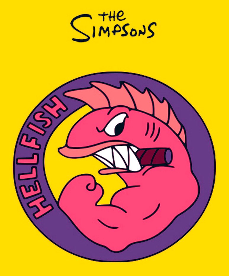 Lisa_Organa's tweet photo. As a lifelong #DCWar & #Simpsons fan, a favorite Simpsons episode is “The Curse of the Flying Hellfish.” Dear god I’m considering the Hellfish for my next tattoo . . 🤦♀️ @Big5Army @IowasJoe @rollafett @HGDUB2002 https://t.co/fwlmLloVNE
