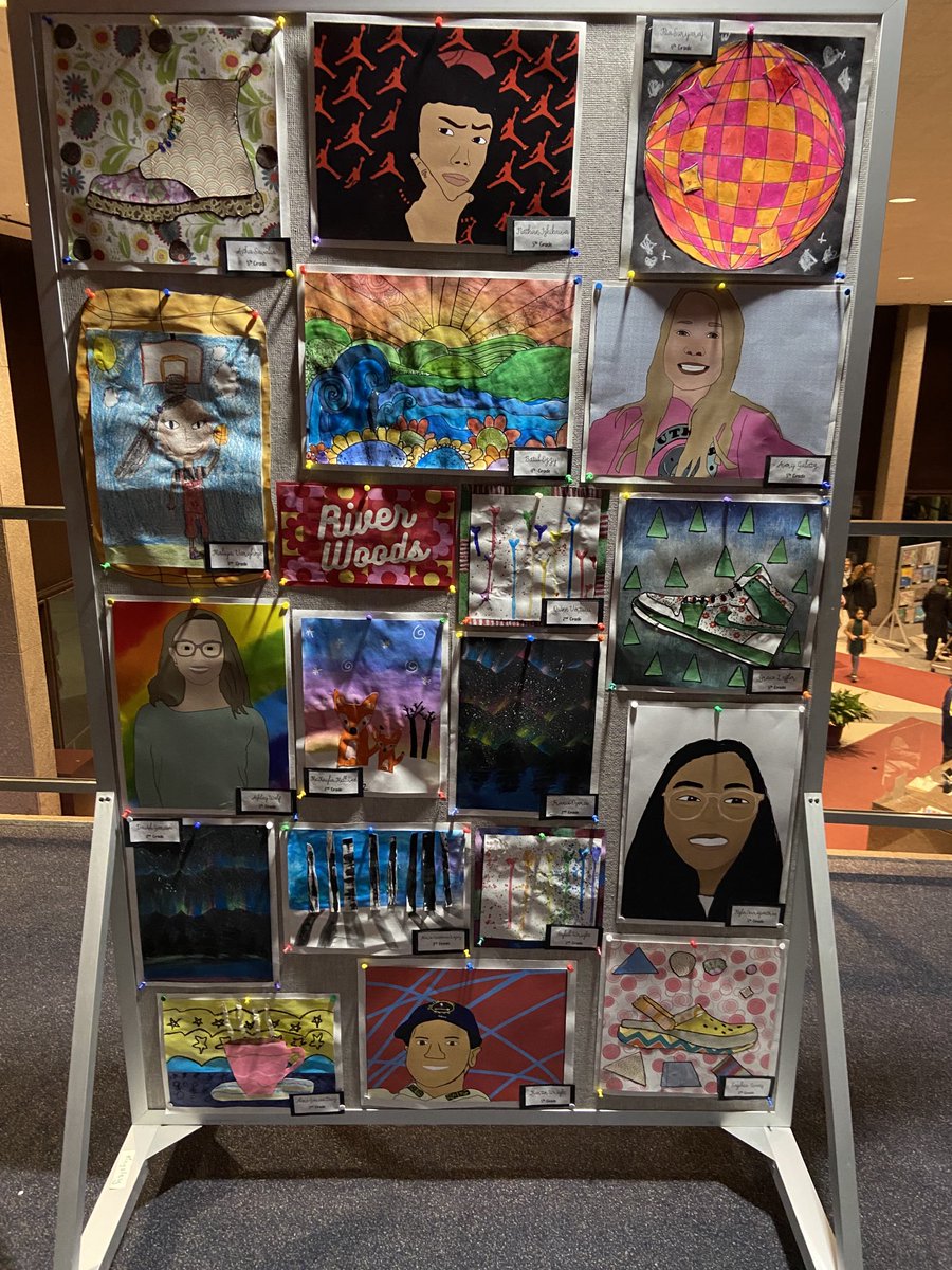RWpride's tweet image. Congratulations RW artists on display at city hall!  Thank you artists and Mrs. Carloss for sharing your PRIDE with the community.