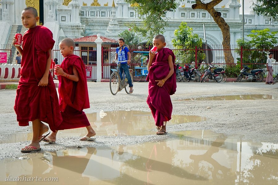 Young Buddhist monks enjoy a free, promotional cold soda in Mandalay, Myanmar. Shot in 2013

#streetdreamsmag #ThePhotoHour #streetphotography #myanmar #mandalay #Buddhism #documentaryphotography
#everydaymoments #streetculture
#streetscene #globalisation