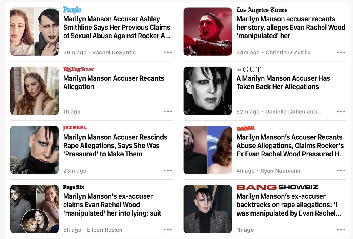 This is a good day for Marilyn. So glad the media is finally paying attention. #MarilynManson #MarilynMansonIsInnocent