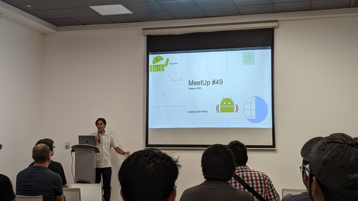 tohure_'s tweet image. Después de más de 2 años de pandemia, volvemos a los #Meetups presenciales con @androiddevperu. Empezamos con el gran @brunoaybarg en #AndroidCompose