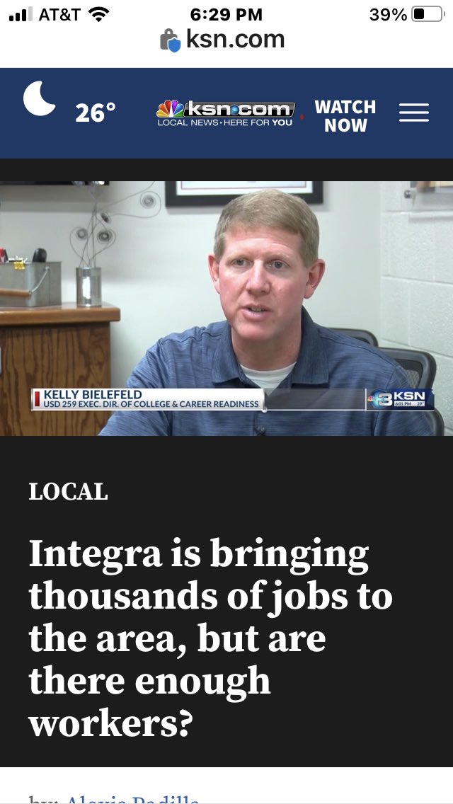KellyBielefeld's tweet photo. @WichitaUSD259 is ready to partner, ready to build, and committed to a #futureready Wichita workforce https://t.co/GfNpHl6OJu https://t.co/TQlhQhInBL