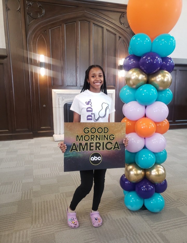 My baby girl was on Good Morning America. Determined to be a Doctor Someday.