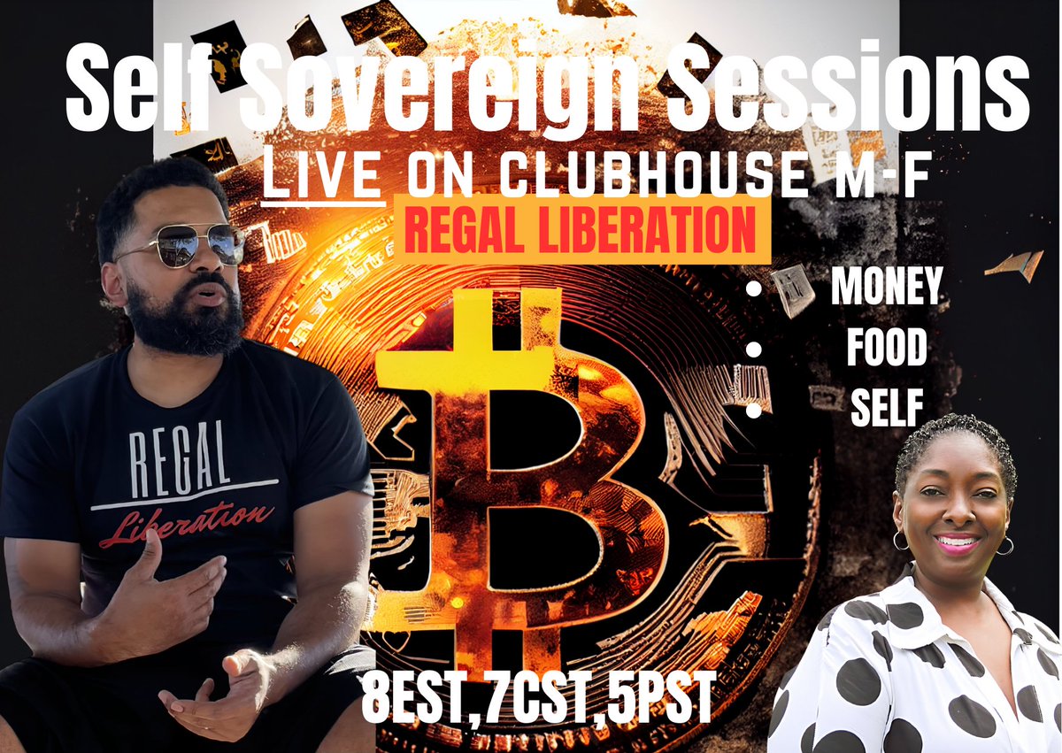 Join Black Regal & Najah Roberts on Clubhouse daily as they discuss achieving food, money and true self-sovereignty. Through powerful stories, thought-provoking conversations, inspiring ideas & actionable tips, you can begin your journey to reclaiming ownership over yourself.