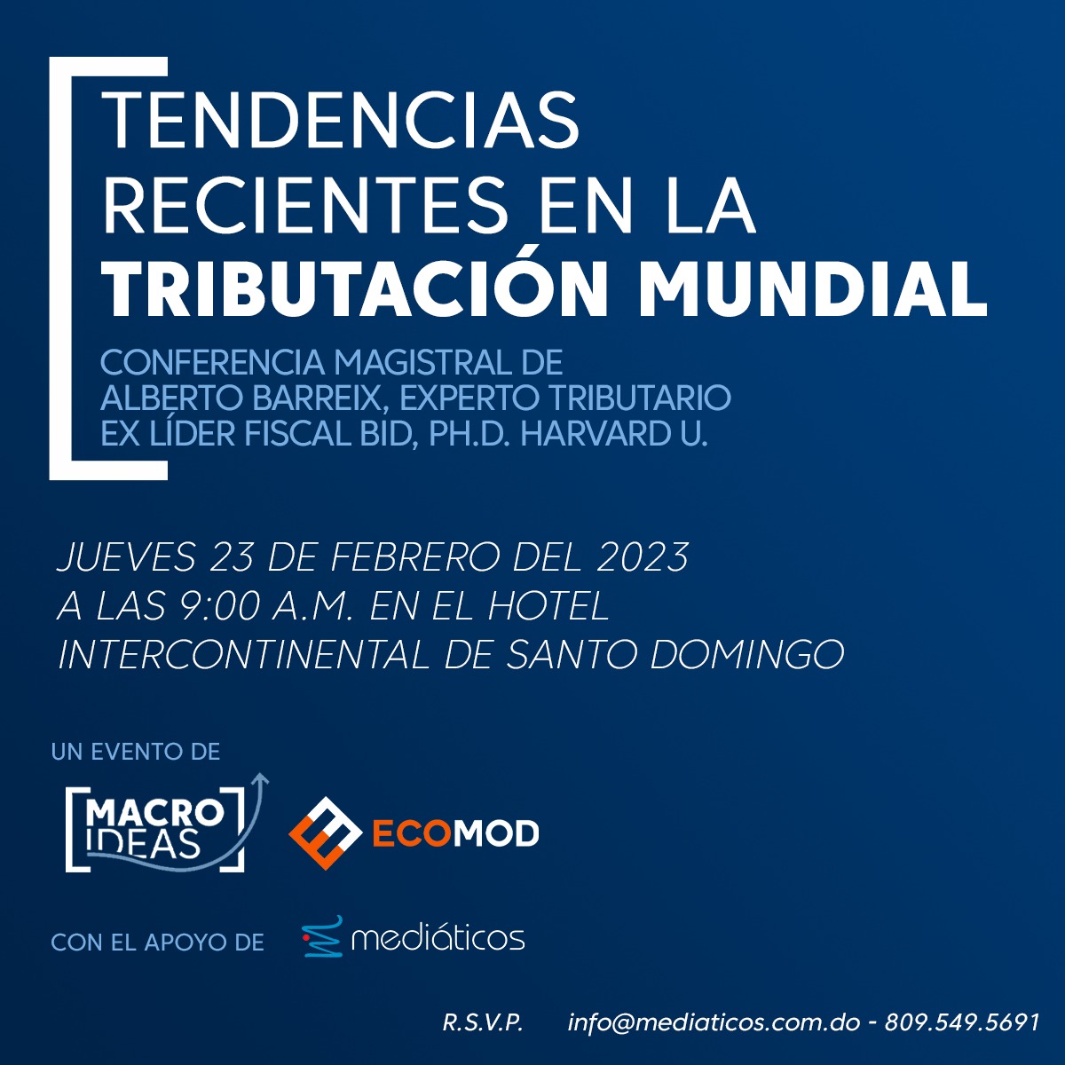 jrmonsalve's tweet photo. Excelente conferencia de @macroideasrd en la que Alberto Barreix compartió sus apreciaciones sobre las tendencias en la #tributación mundial y tuve la oportunidad de compartir con colegas y amigos https://t.co/OpVAXp1XfD