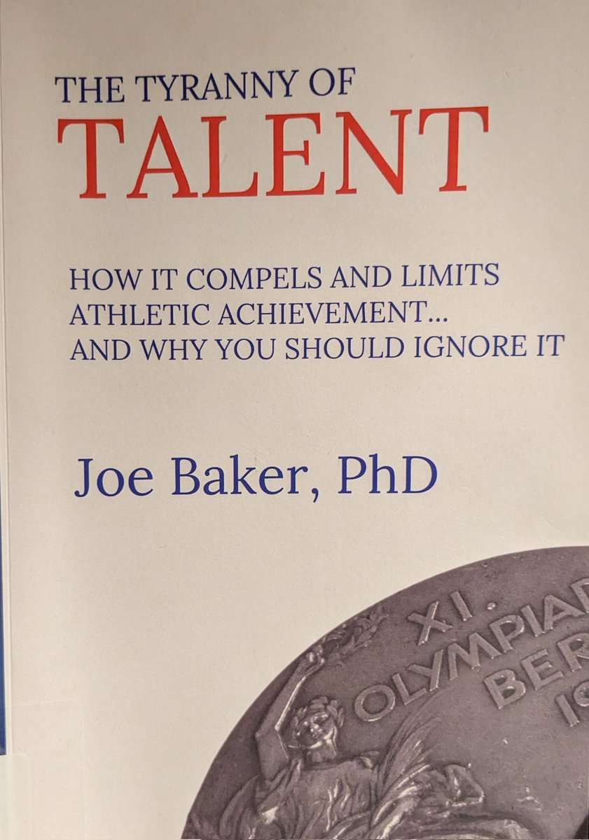 The Tyranny of Talent by @bakerjyorku is a must read. Of all the important lessons, the cumulative power of socioeconomic advantage resonates. Congratulations Dr. Baker.