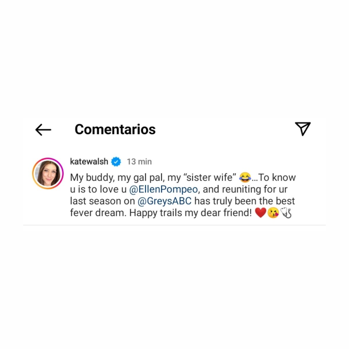 concep_ells's tweet photo. Kate Walsh para Ellen Pompeo ❤️🥺 https://t.co/mMapeI0iaK