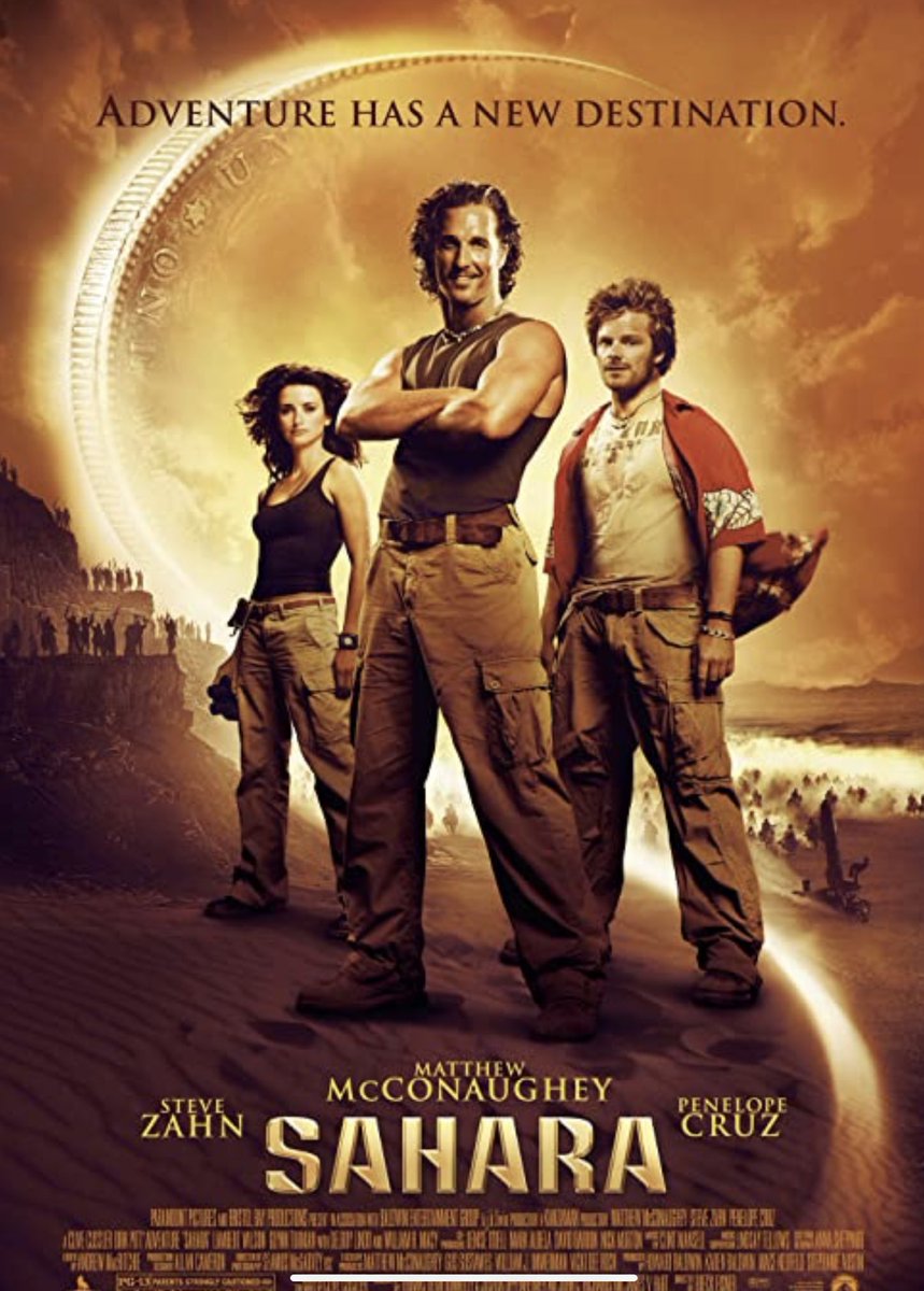 KWalinsky's tweet photo. @ThatEricAlper Sahara with @McConaughey - great soundtrack!!! https://t.co/CeagwQtUwQ