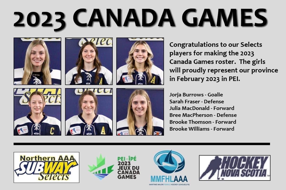 Our Northern Selects family is so proud of these girls. Wishing them and their teammates a great Canada Games! We will be cheering them on every minute of every game!