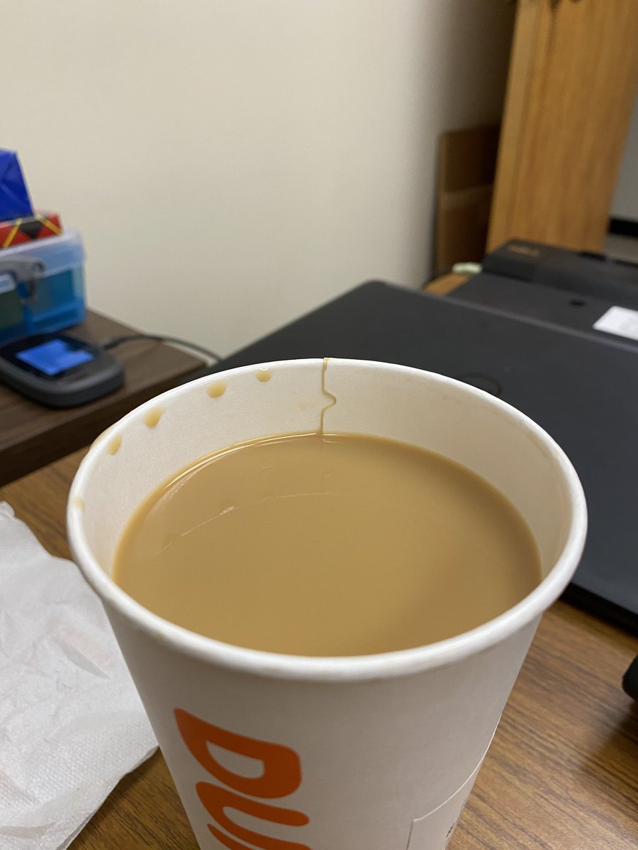 dixchris's tweet photo. @dunkindonuts Your cup will never be full if you visit the location in Elkhart IN on County Route 6. Store location told me this is how the cup is supposed to be filled. Customer service said that the franchisee would get in touch with me within two days. Still waiting after five days. https://t.co/y4l3RsI7kn