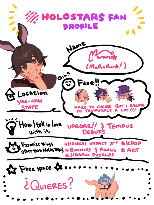 Love all our goofy little Holostars⭐️
 #HLST_profile_card 