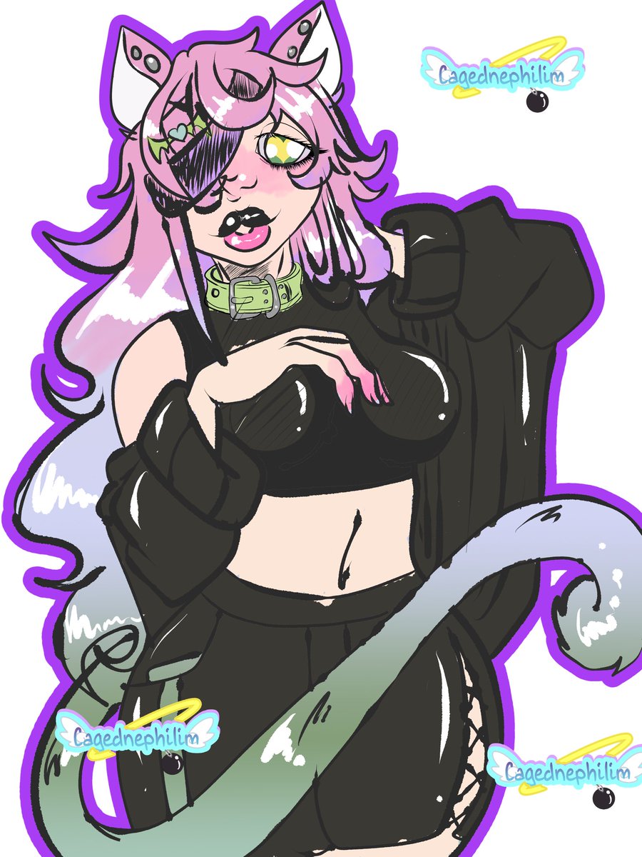 CagedNephilim's tweet photo. Need to save up for glasses again cuz i need the special tinted kind cuz of my sudden light sensitivity. My commissions are open as always have chibis, full bodies and even painted portraits I also have anime stickers available in my kofi along with my monthly sticker club #Anime https://t.co/EyXTEIRtVc